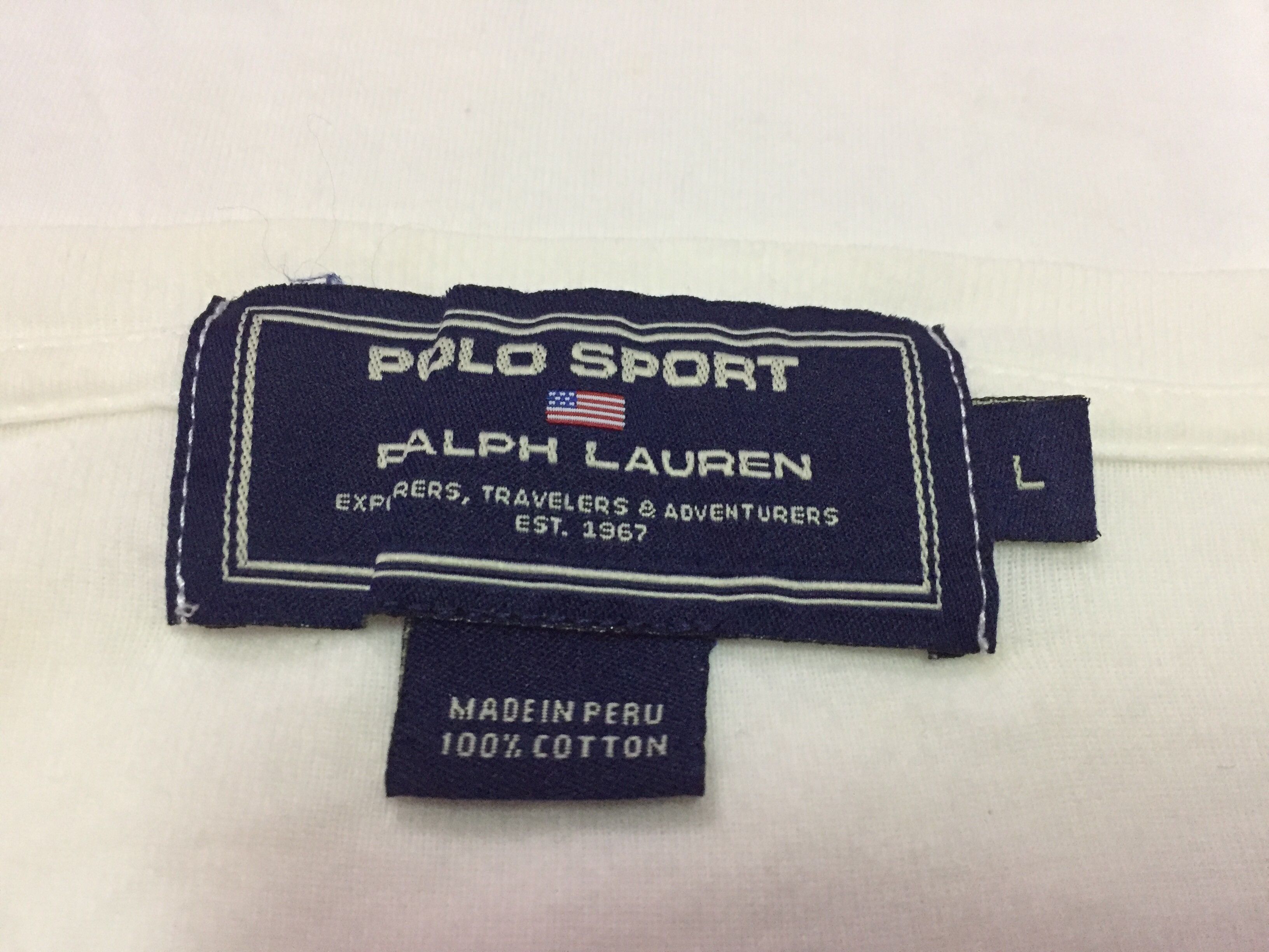 Polo Ralph Lauren Vintage Polo Sport Polo Ralph Lauren Tee Size L Size US L / EU 52-54 / 3 - 3 Thumbnail