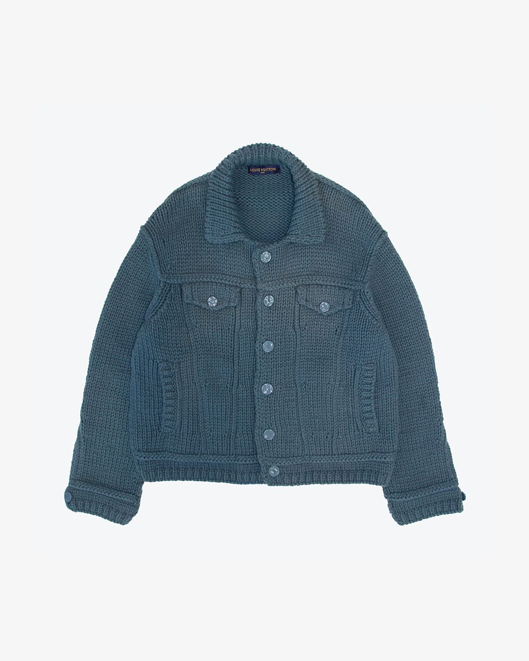 SS20 HEAVY KNIT TRUCKER JACKET – OBTAIND