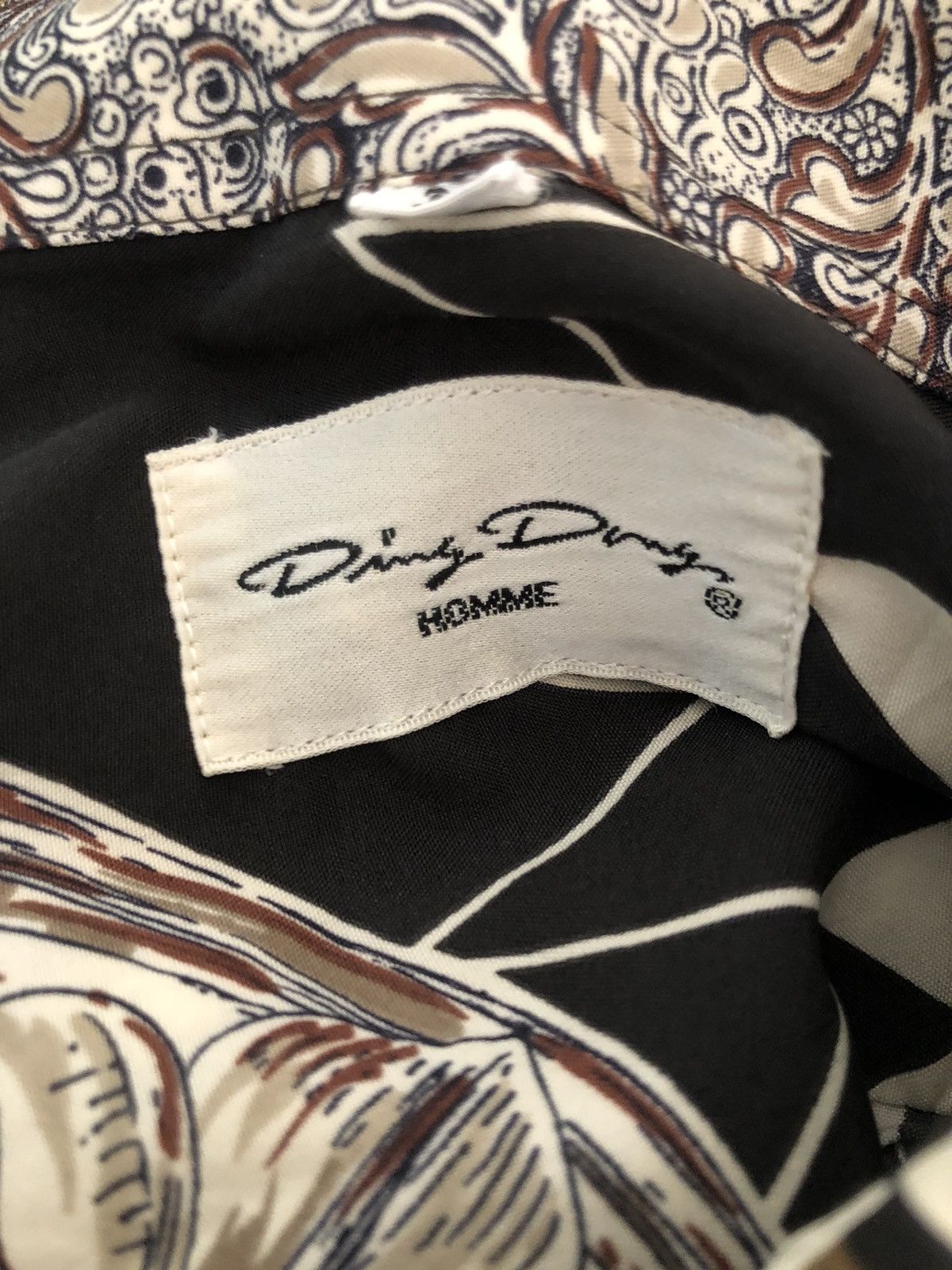 Japanese Brand Vintage 90s Ding Dong Homme Japan Psychedelic Shirt Size US L / EU 52-54 / 3 - 12 Thumbnail