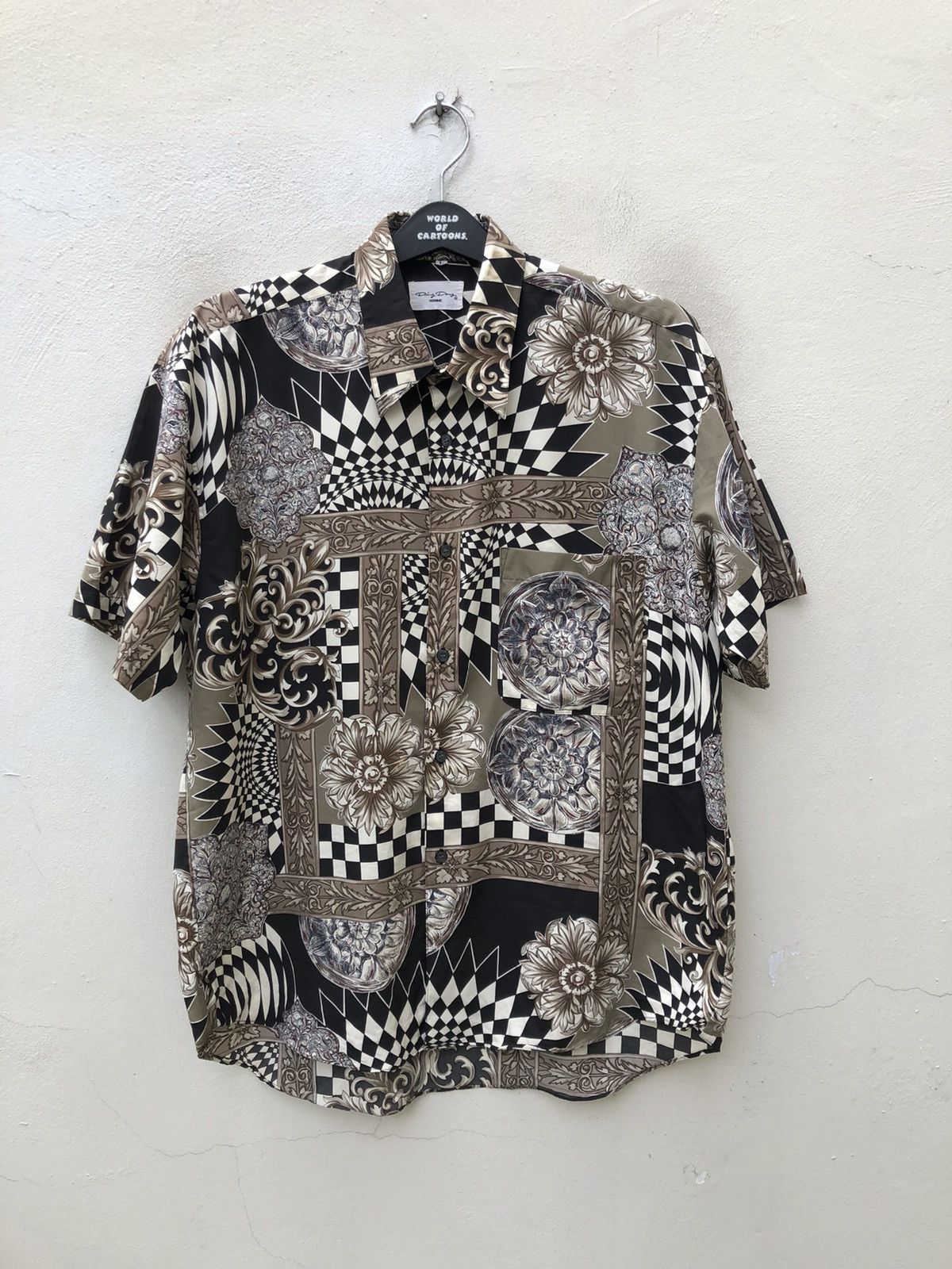 Japanese Brand Vintage 90s Ding Dong Homme Japan Psychedelic Shirt Size US L / EU 52-54 / 3 - 1 Thumbnail