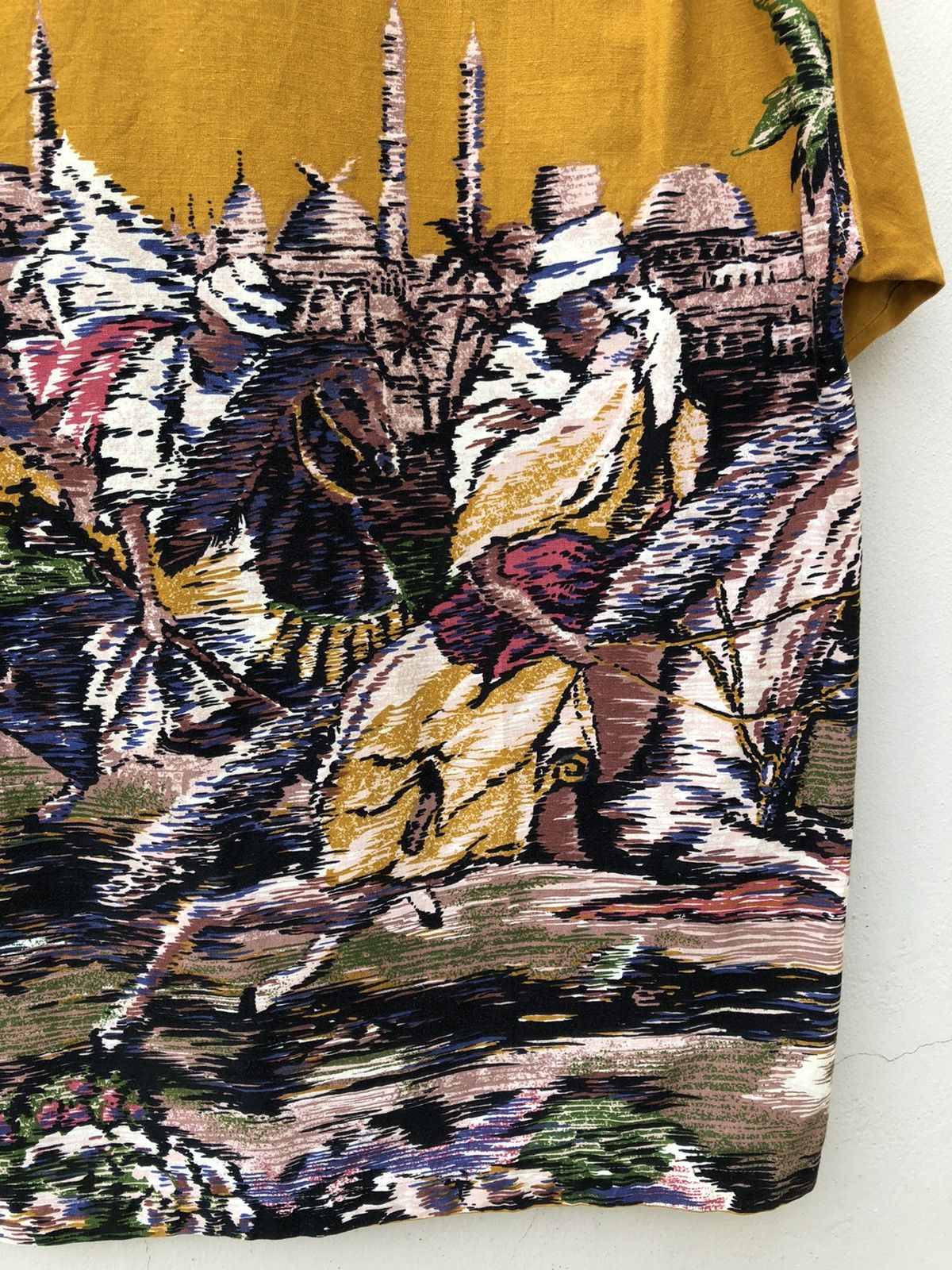 Art Comes First Vintage 90s Paul Hamir Made in Japan Arabian Art Shirt Size US L / EU 52-54 / 3 - 20 Thumbnail