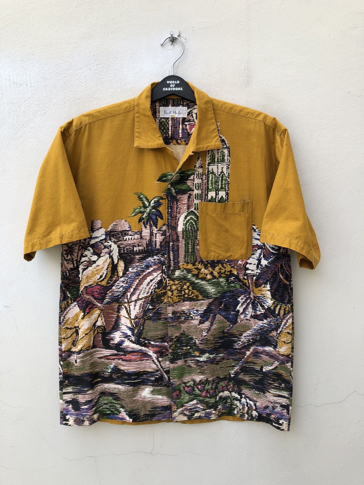Art Comes First Vintage 90s Paul Hamir Made in Japan Arabian Art Shirt Size US L / EU 52-54 / 3 - 7 Thumbnail