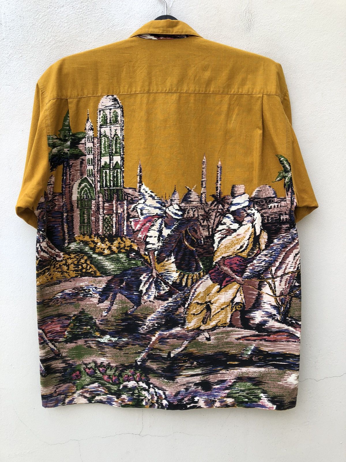 Art Comes First Vintage 90s Paul Hamir Made in Japan Arabian Art Shirt Size US L / EU 52-54 / 3 - 17 Thumbnail
