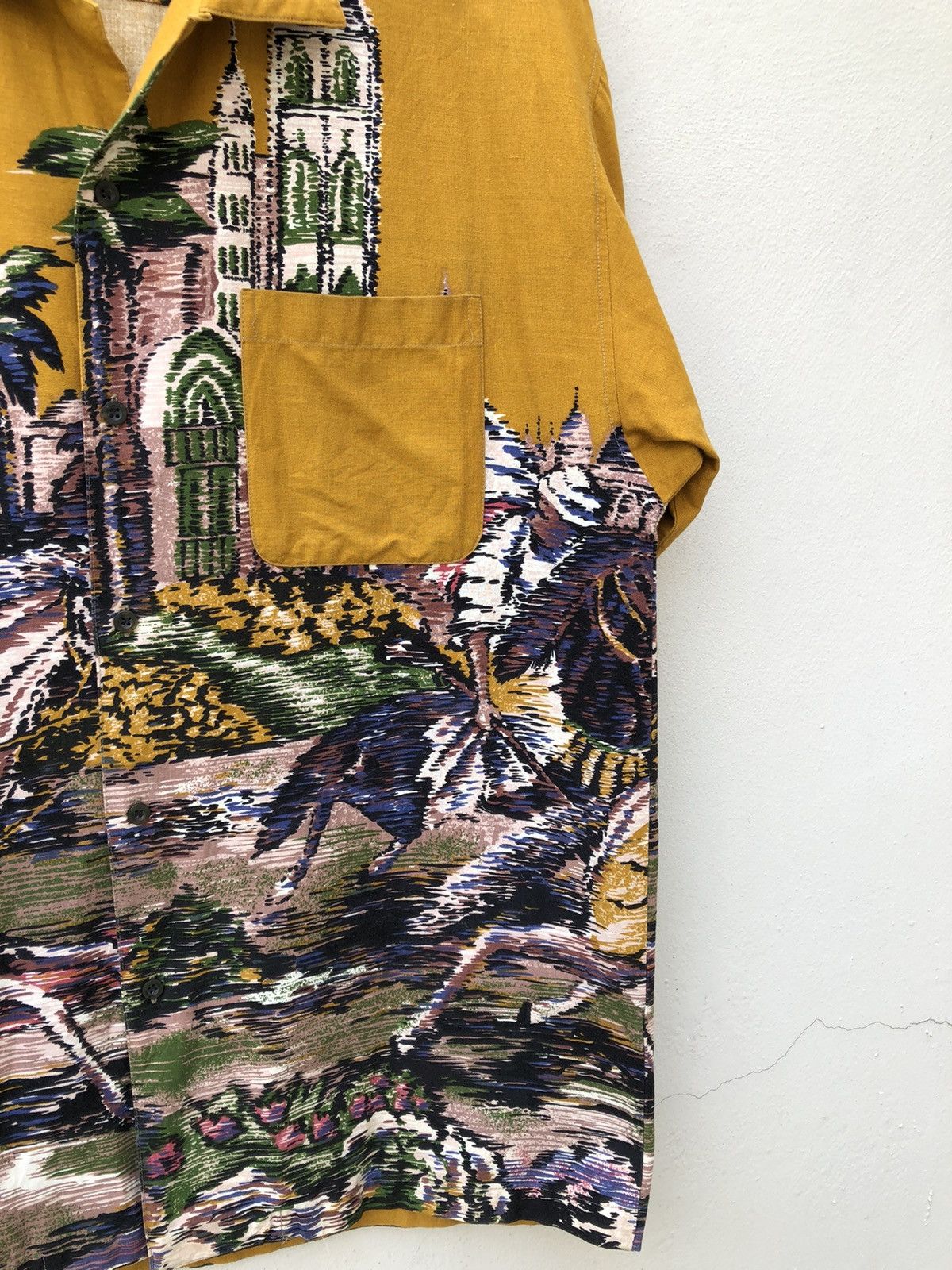 Art Comes First Vintage 90s Paul Hamir Made in Japan Arabian Art Shirt Size US L / EU 52-54 / 3 - 14 Thumbnail