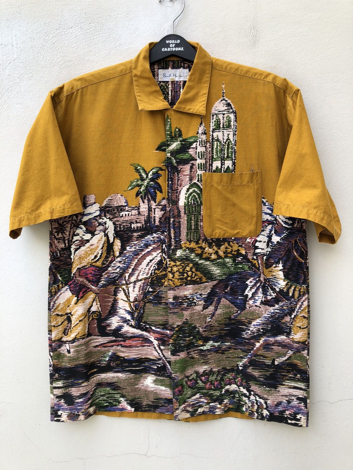 Art Comes First Vintage 90s Paul Hamir Made in Japan Arabian Art Shirt Size US L / EU 52-54 / 3 - 6 Thumbnail