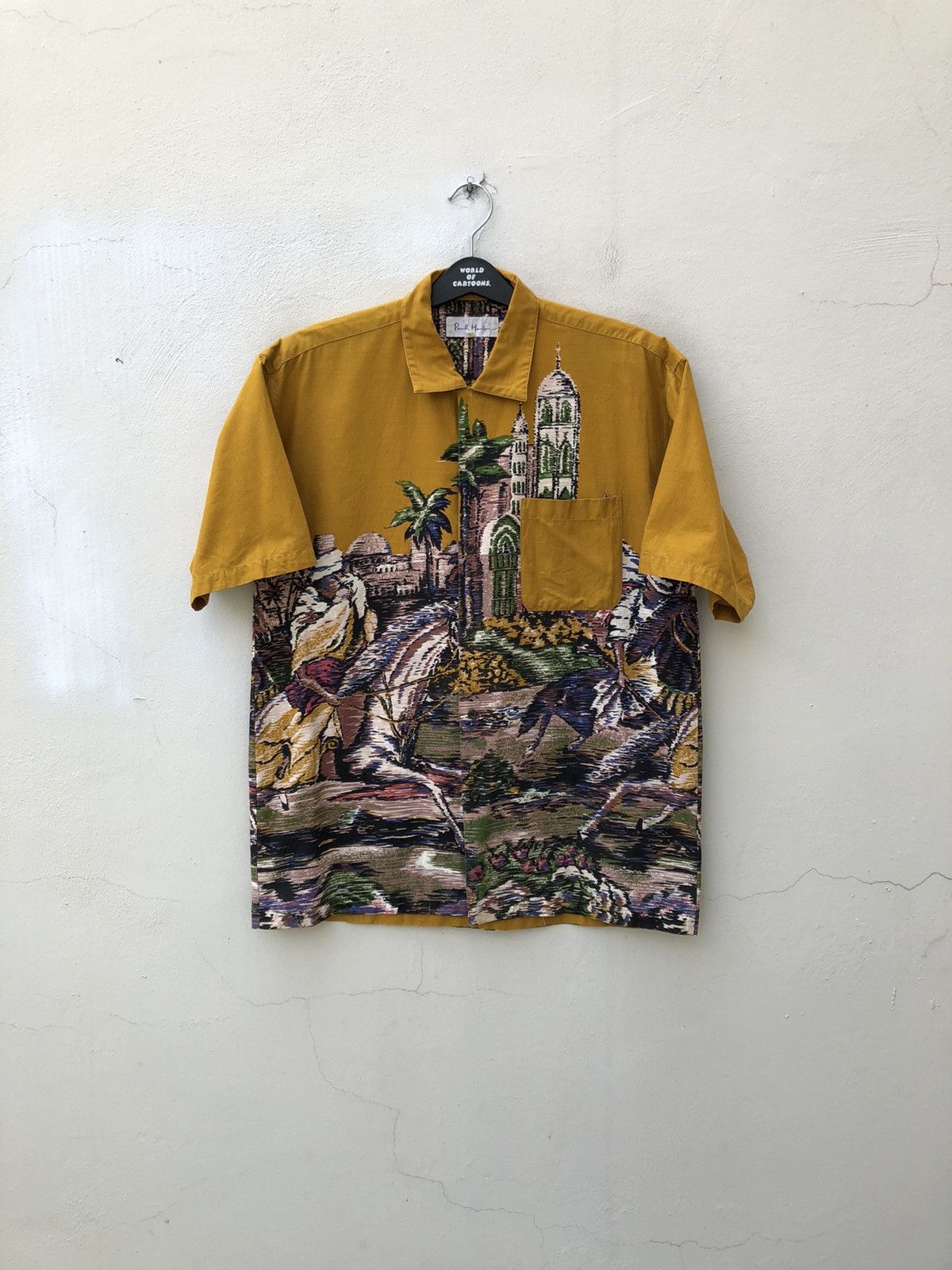 Art Comes First Vintage 90s Paul Hamir Made in Japan Arabian Art Shirt Size US L / EU 52-54 / 3 - 5 Thumbnail