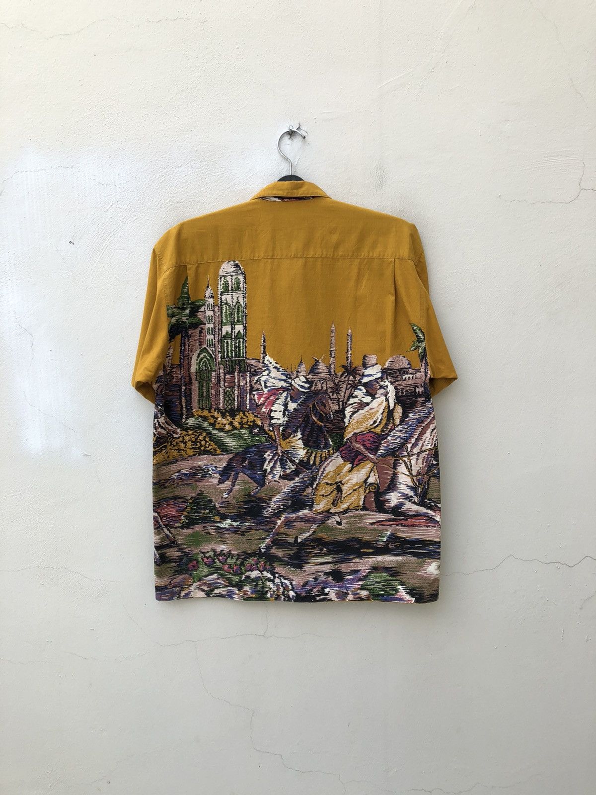 Art Comes First Vintage 90s Paul Hamir Made in Japan Arabian Art Shirt Size US L / EU 52-54 / 3 - 16 Thumbnail