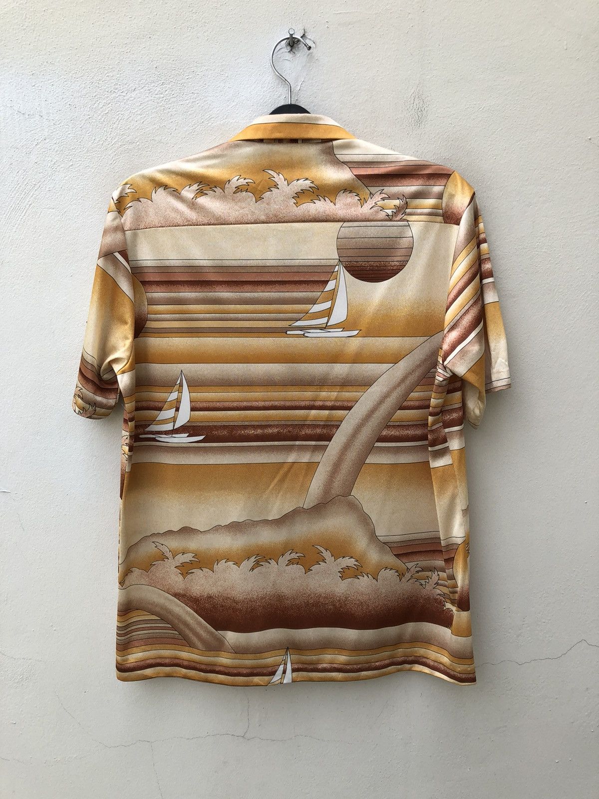 Other Vintage 70s Hawaiian Aloha Psychedelic Shirt Polyester Size US L / EU 52-54 / 3 - 11 Thumbnail