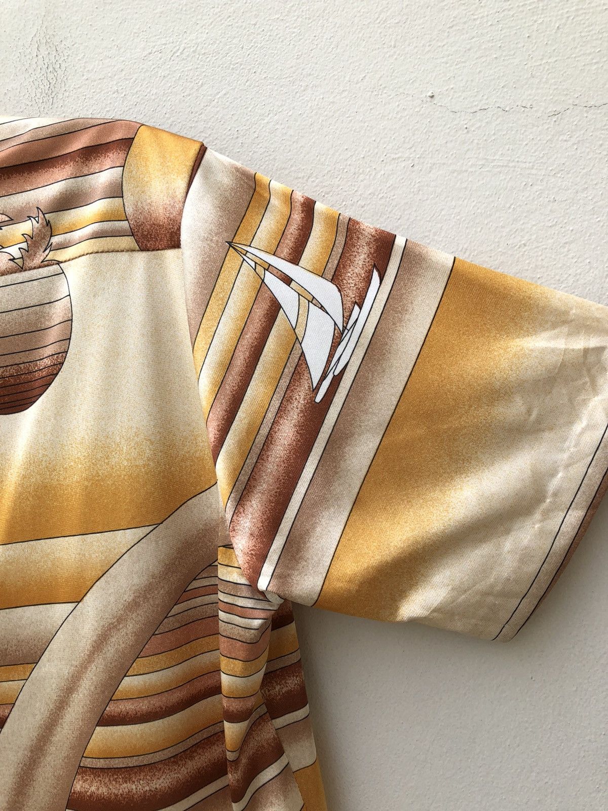 Other Vintage 70s Hawaiian Aloha Psychedelic Shirt Polyester Size US L / EU 52-54 / 3 - 15 Thumbnail