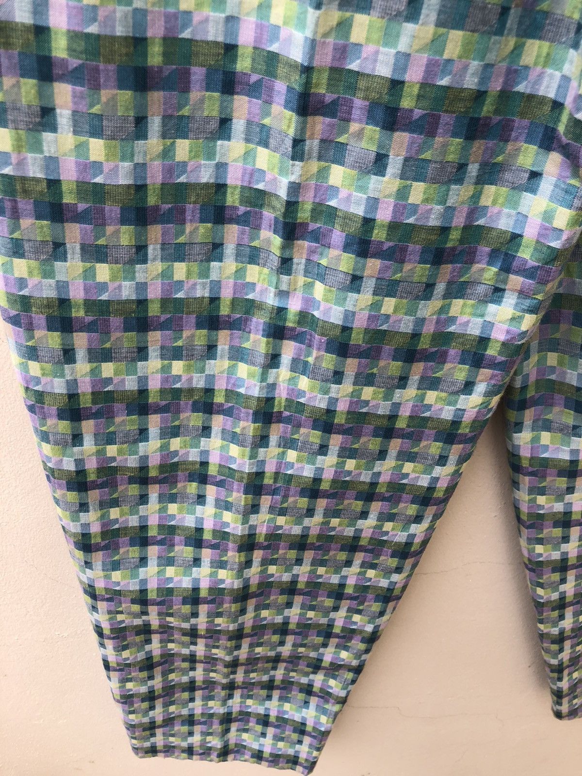 Vintage 90s Barassi Made in Japan Baggy Psychedelic Trouser Size US 28 / EU 44 - 12 Thumbnail