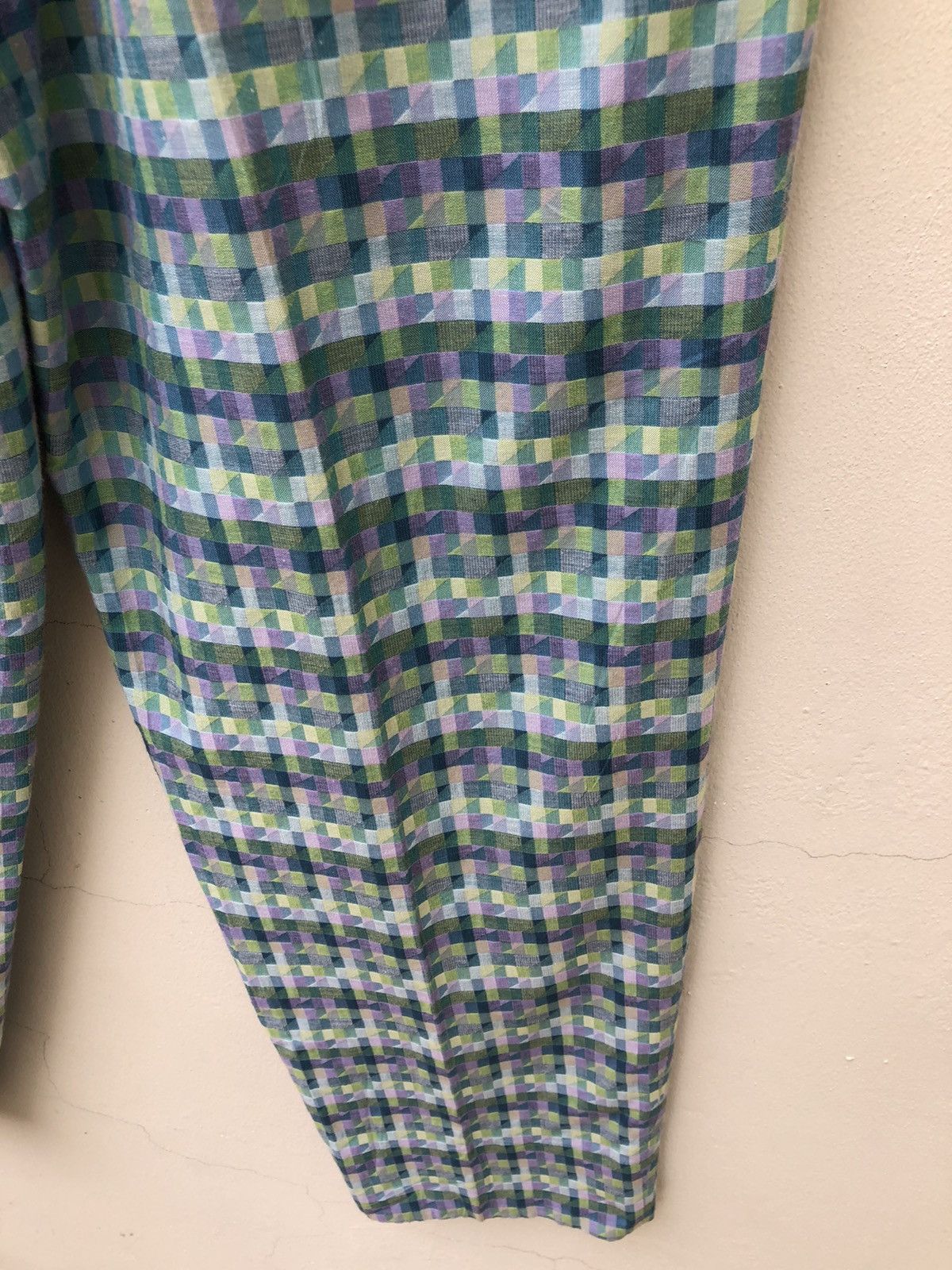 Vintage 90s Barassi Made in Japan Baggy Psychedelic Trouser Size US 28 / EU 44 - 11 Thumbnail
