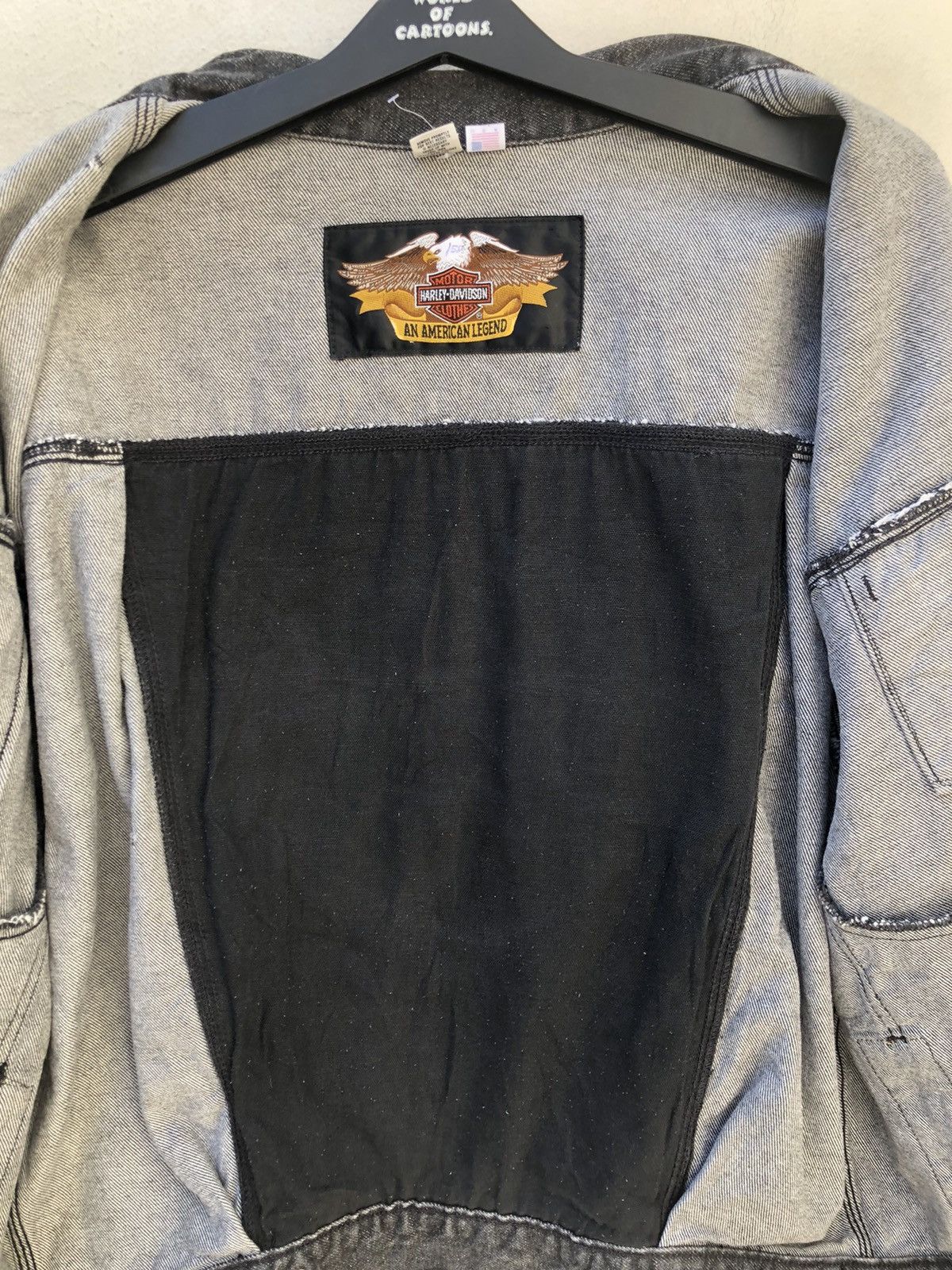Harley Davidson Vintage 80s Harley Davidson Hybrid Leather Trucker Jacket Size US XL / EU 56 / 4 - 18 Thumbnail