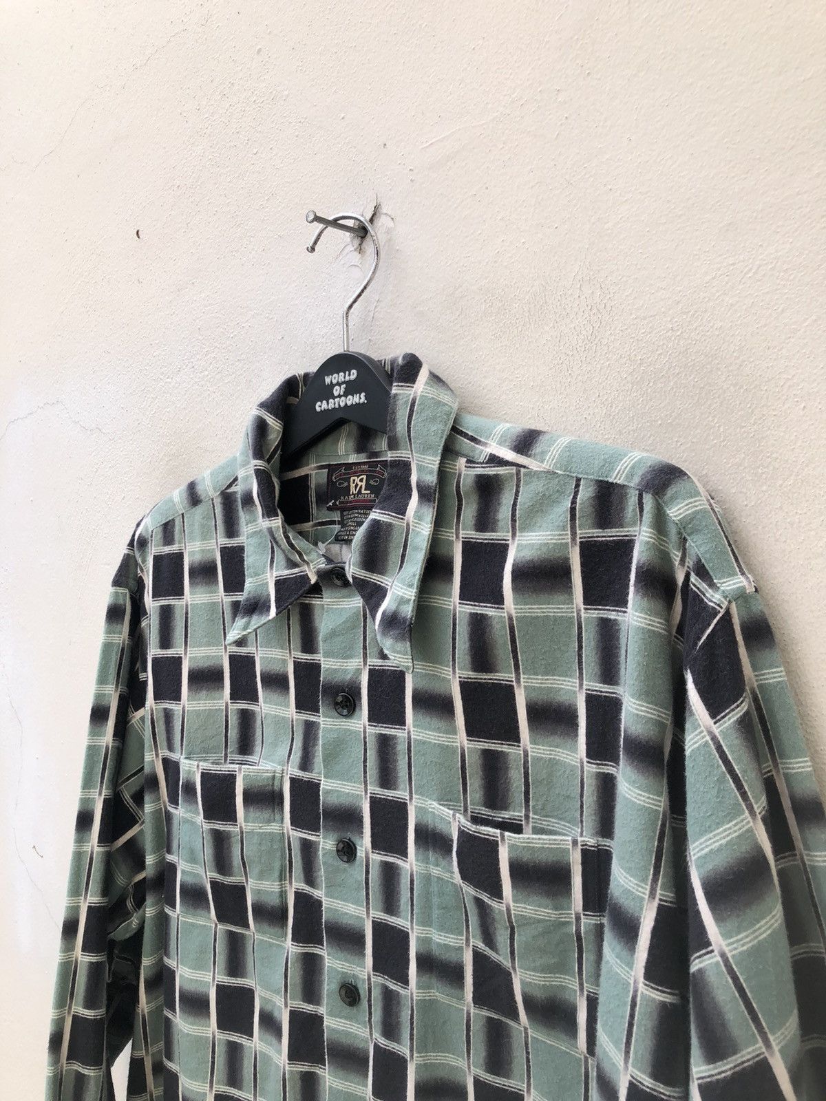 RRL Ralph Lauren Vintage 90s RR Ralph Lauren Plaid Oversized Flannel Shirt Size US L / EU 52-54 / 3 - 10 Thumbnail