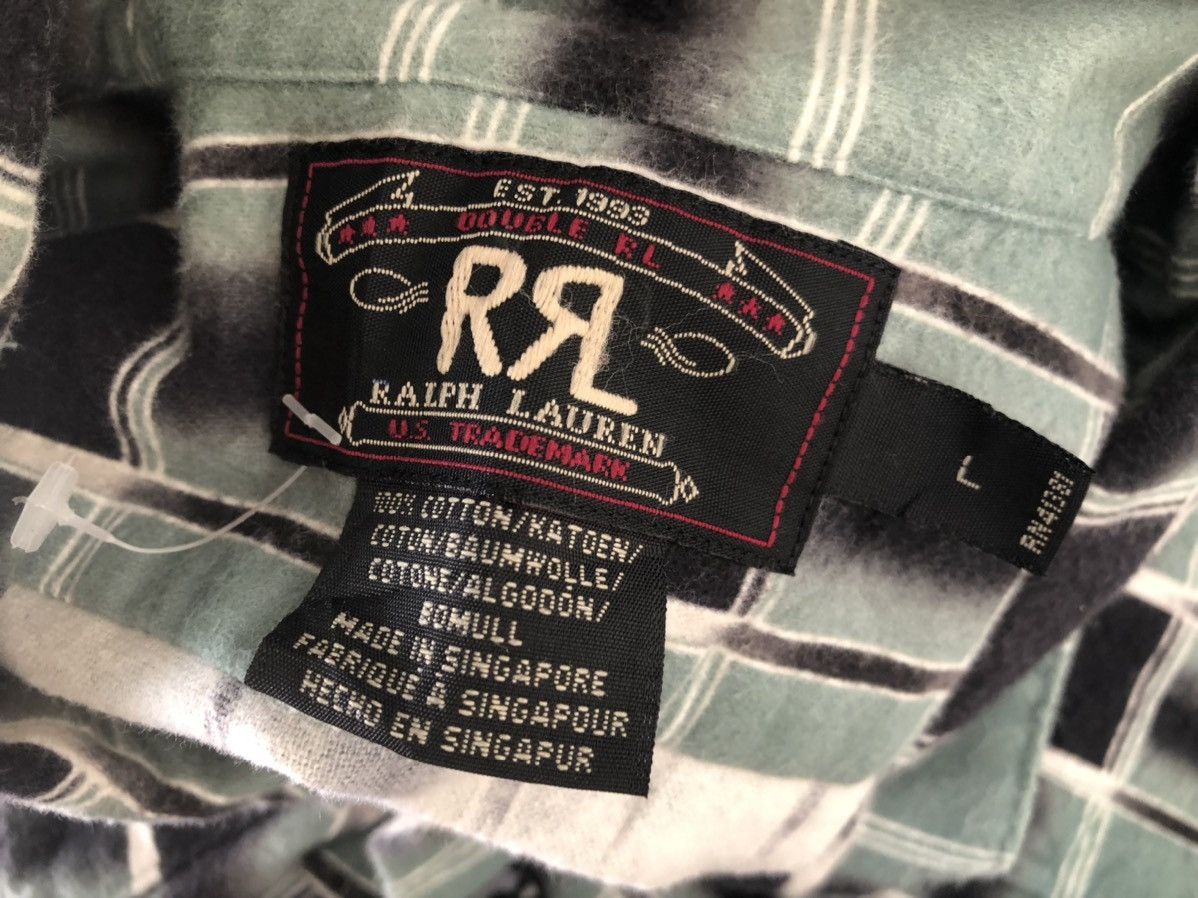 RRL Ralph Lauren Vintage 90s RR Ralph Lauren Plaid Oversized Flannel Shirt Size US L / EU 52-54 / 3 - 17 Thumbnail