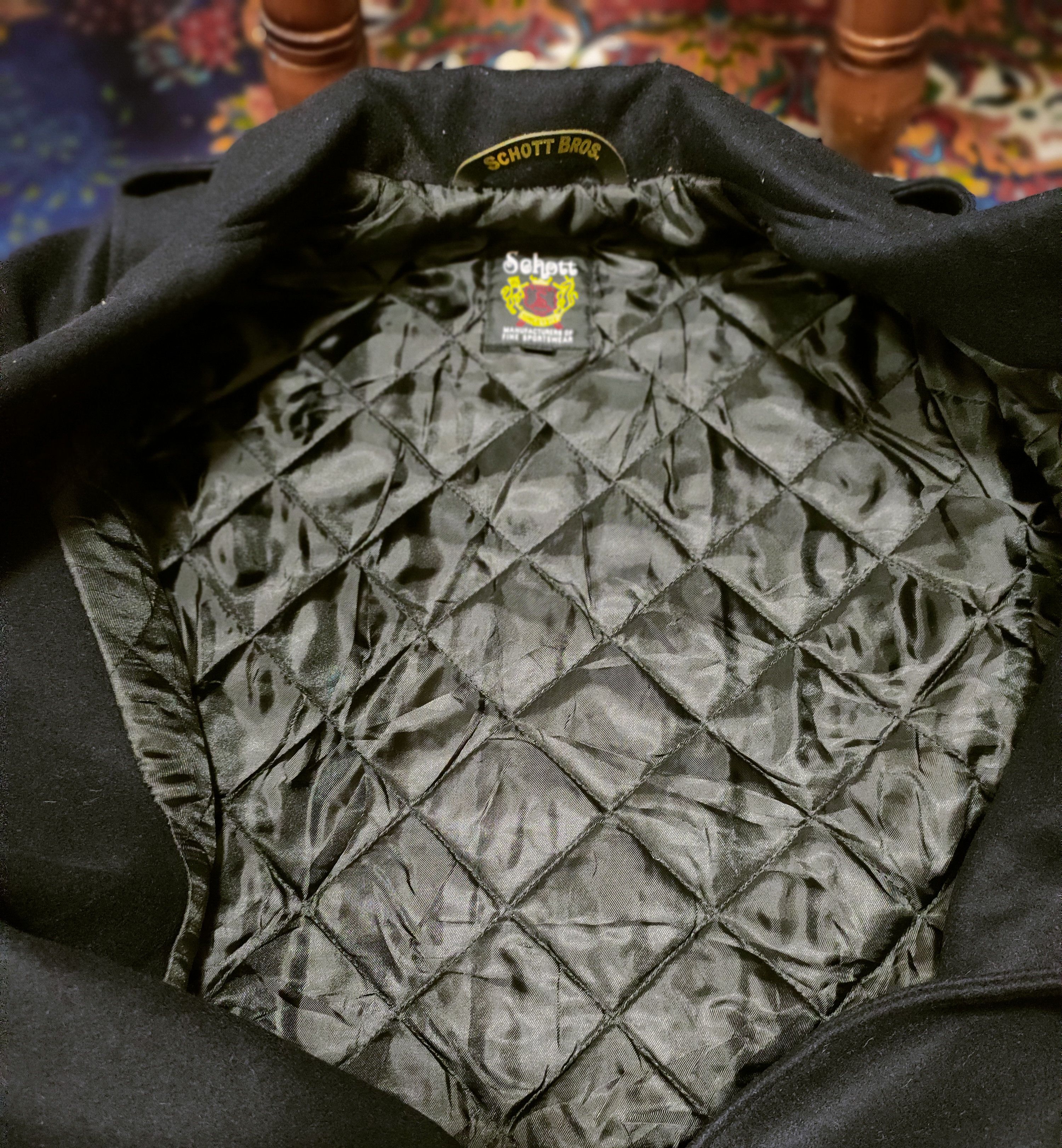 Schott 💥Military Schott Double Breast Wool Jacket 💥 Size US S / EU 44-46 / 1 - 7 Thumbnail