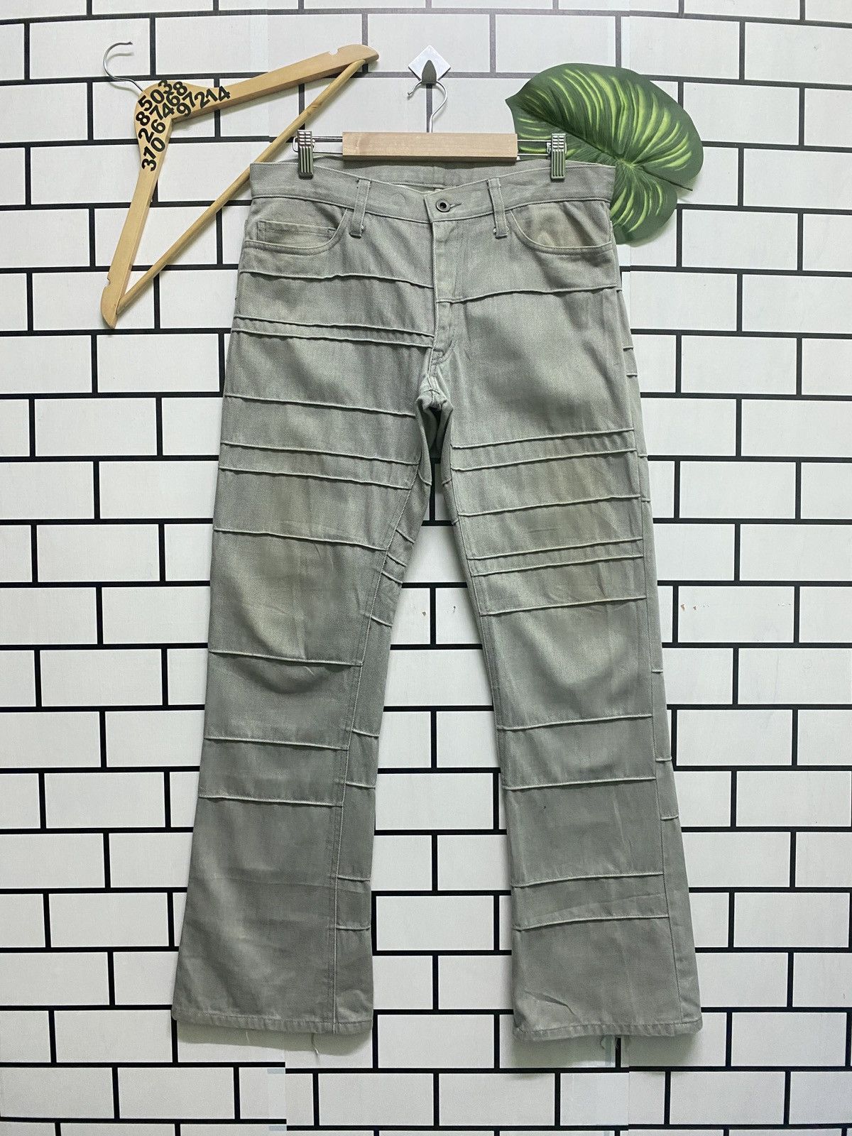 image of Designer Japan Rupert The Difference Flared Hysteric Style Pants in Grey, Men's (Size 32)