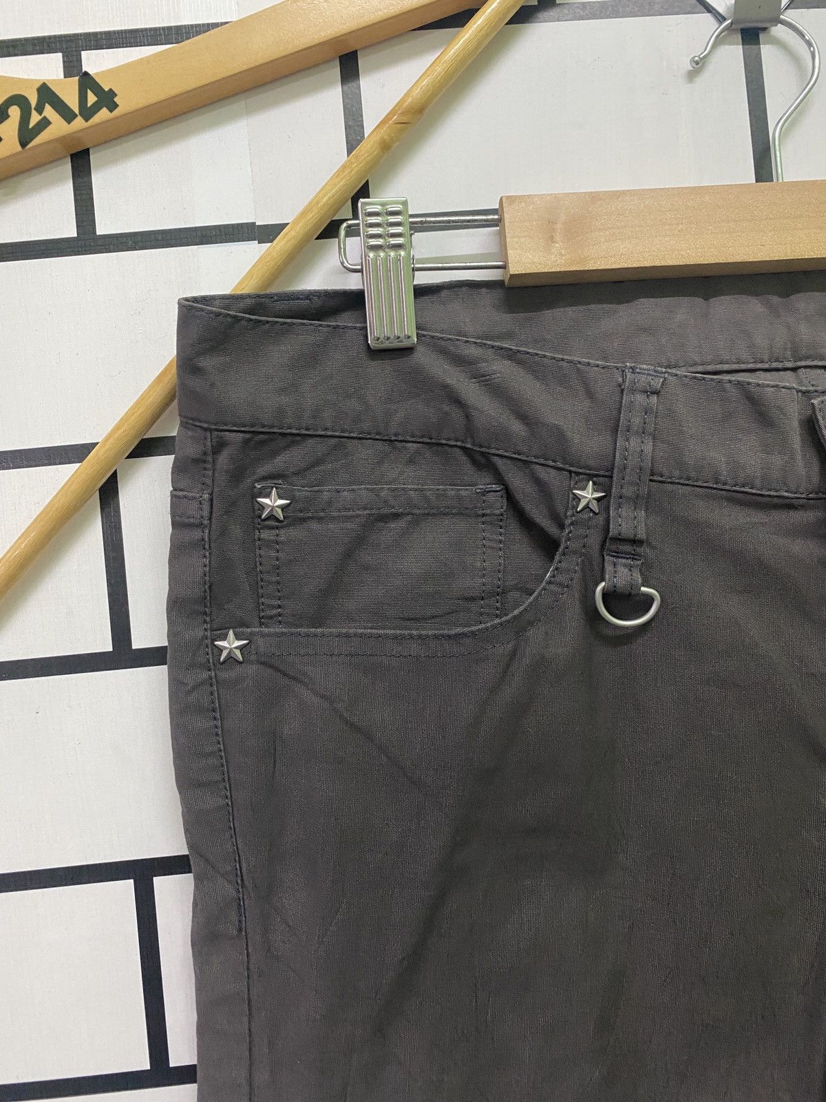 Japanese Brand × Seditionaries × Takeo Kikuchi Japanese TAKEO KIKUCHI Skull Star Stud Low Rise Pants Size US 33 - 4 Thumbnail