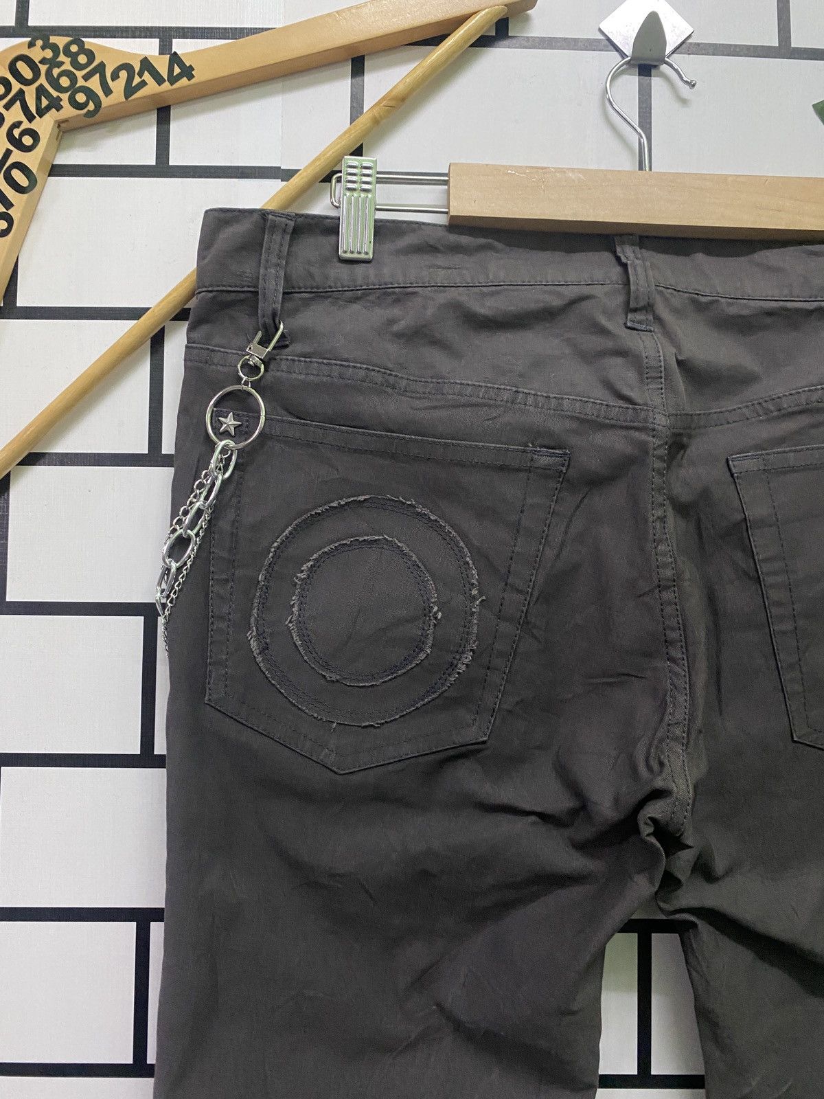 Japanese Brand × Seditionaries × Takeo Kikuchi Japanese TAKEO KIKUCHI Skull Star Stud Low Rise Pants Size US 33 - 11 Thumbnail