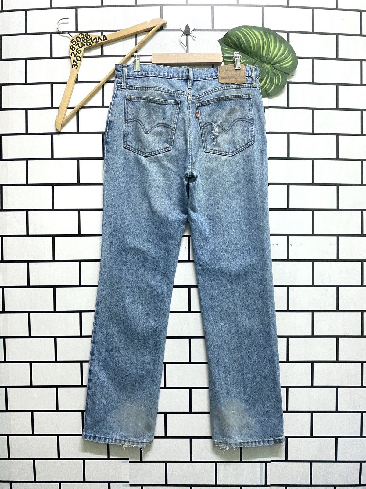 Levi's × Levi's Vintage Clothing × Vintage Vintage 90s LEVIS 805 Orange Tab Distressed Denim Size US 32 / EU 48 - 2 Thumbnail