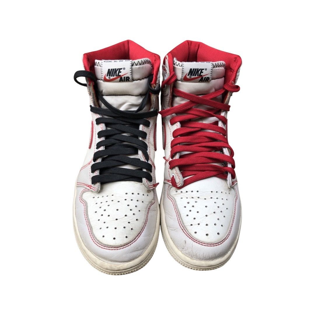 Jordan Brand × Nike RARE 2018 Nike Air Jordan 1 Retro High OG Phantom Gym Red Size US 9 / EU 42 - 4 Thumbnail
