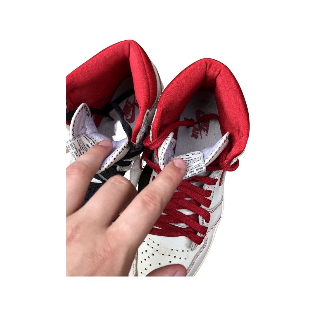 Jordan Brand × Nike RARE 2018 Nike Air Jordan 1 Retro High OG Phantom Gym Red Size US 9 / EU 42 - 17 Thumbnail