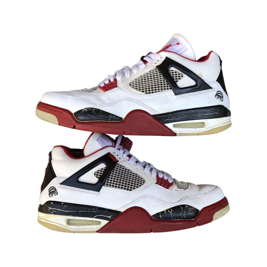 Jordan Brand × Vintage Vintage 2006 Air Jordan 4 Retro Fire Red Mars Blackmon Size US 12 / EU 45 - 6 Thumbnail
