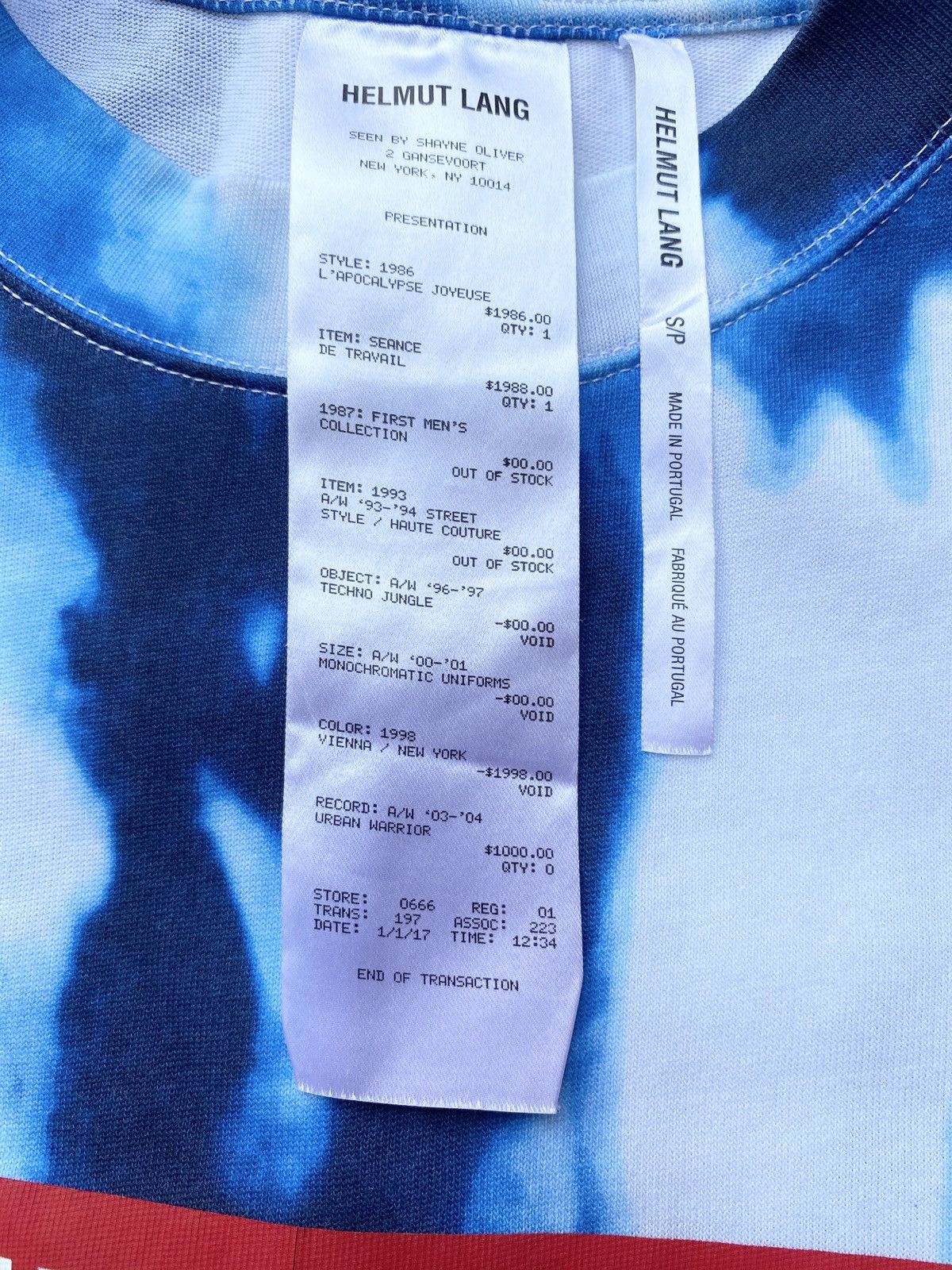 Helmut Lang Helmut Lang SS18 Tie Dye T Shirt Size US M / EU 48-50 / 2 - 4 Thumbnail