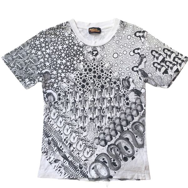 Hysteric Glamour Snake Print Tee with psychedelic collage | Grailed