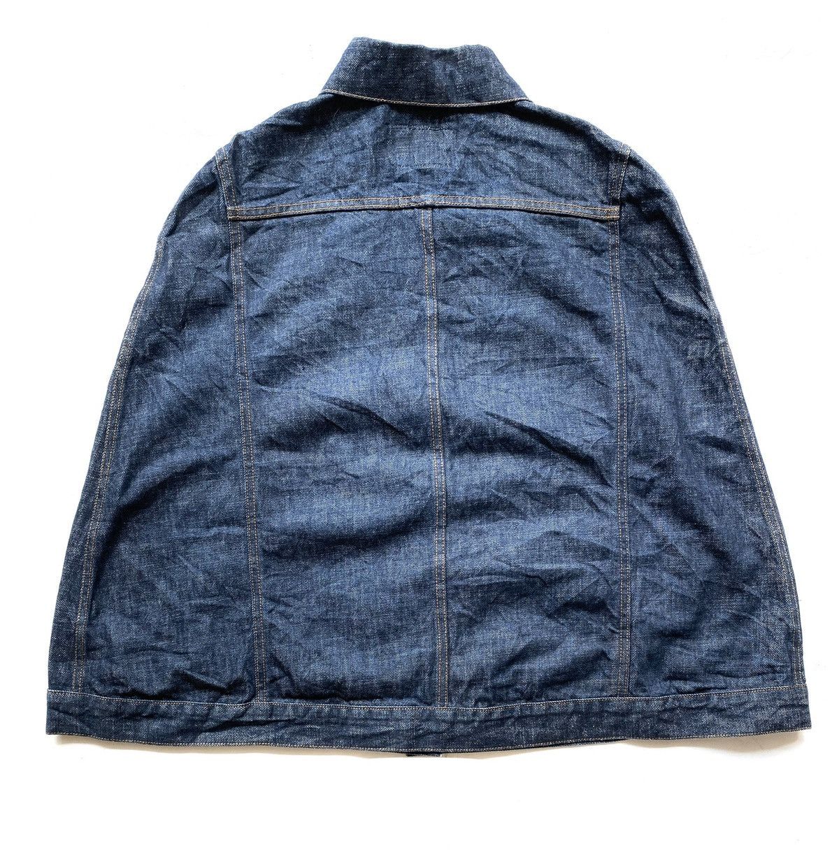 W&LT × Walter Van Beirendonck Vintage W&LT Raw Denim Cloak Size XS / US 0-2 / IT 36-38 - 2 Thumbnail