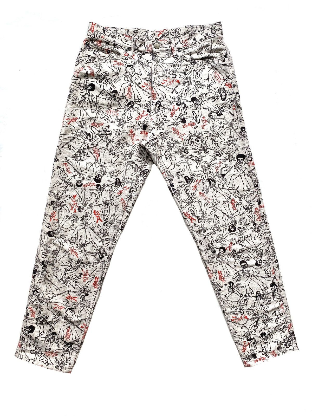 Issey Miyake Pleats Please Jacquard Pants Size US 31 - 2 Thumbnail