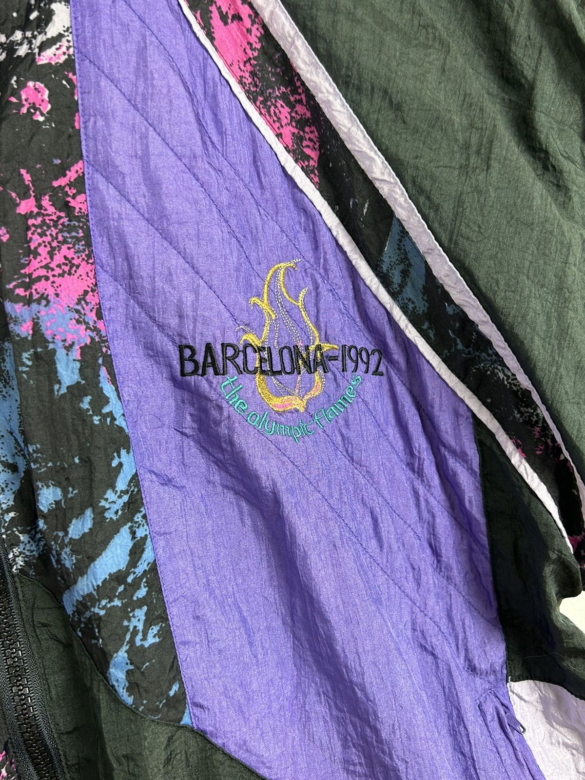 USA Olympics 90s Vintage 1992 Barcelona Olympics Embroidered Logo Vest Size US XL / EU 56 / 4 - 3 Thumbnail