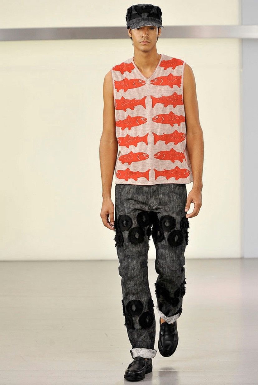 Issey Miyake SS11 APOC Paisley Jacquard And Donuts Patchwork Size US 30 / EU 46 - 1 Thumbnail