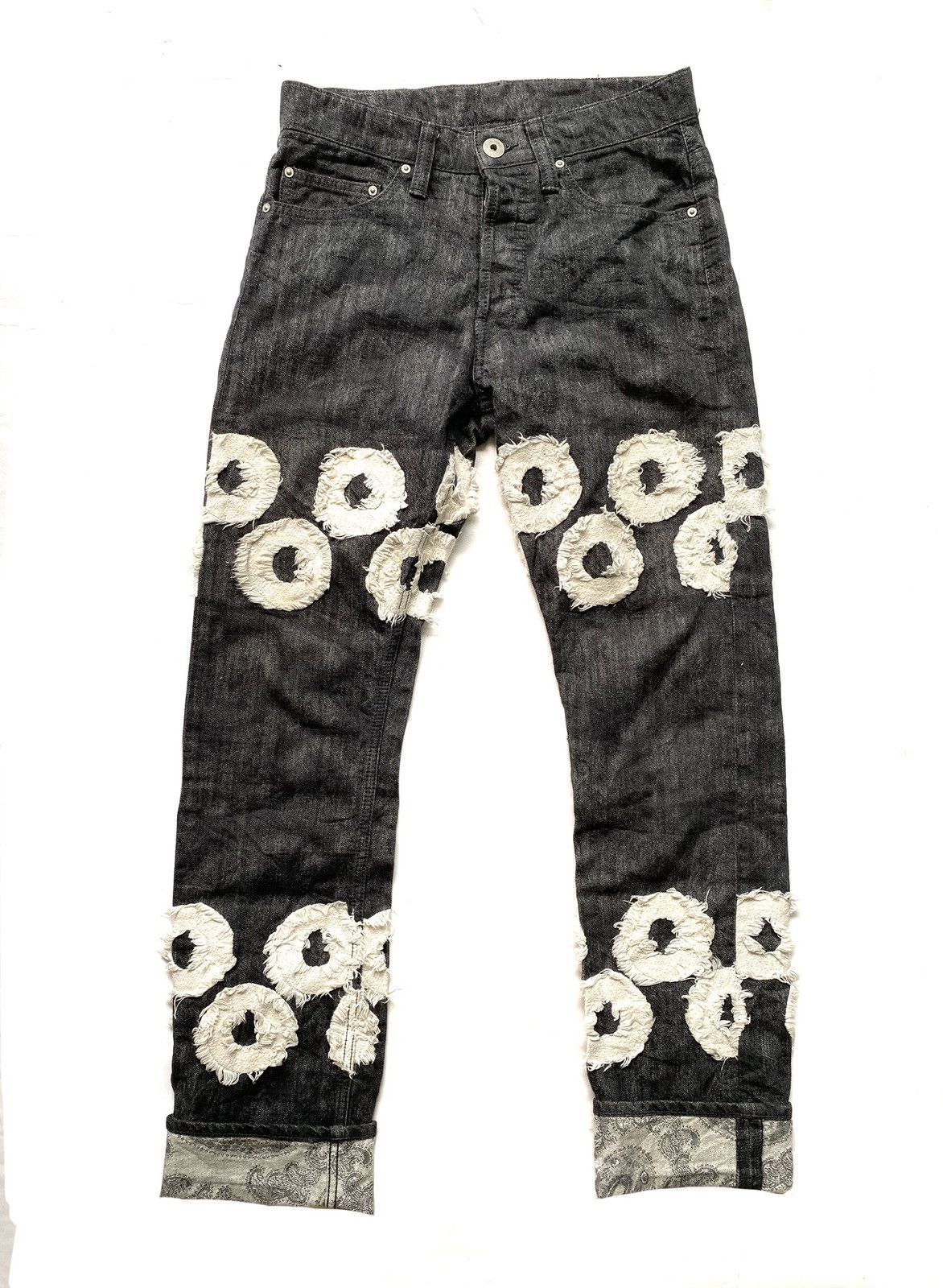 Issey Miyake SS11 APOC Paisley Jacquard And Donuts Patchwork Size US 30 / EU 46 - 3 Thumbnail