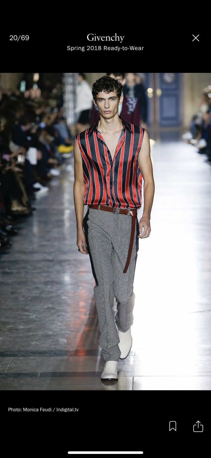 Givenchy SS18 Runway Houndstooth Trousers Size 48R - 1 Thumbnail