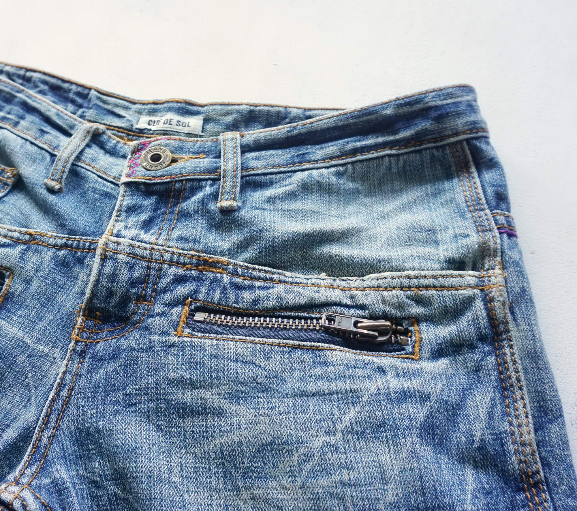 Japanese Brand CLEF DE SOL Multi-Pockets Jeans Size 30" / US 8 / IT 44 - 7 Thumbnail