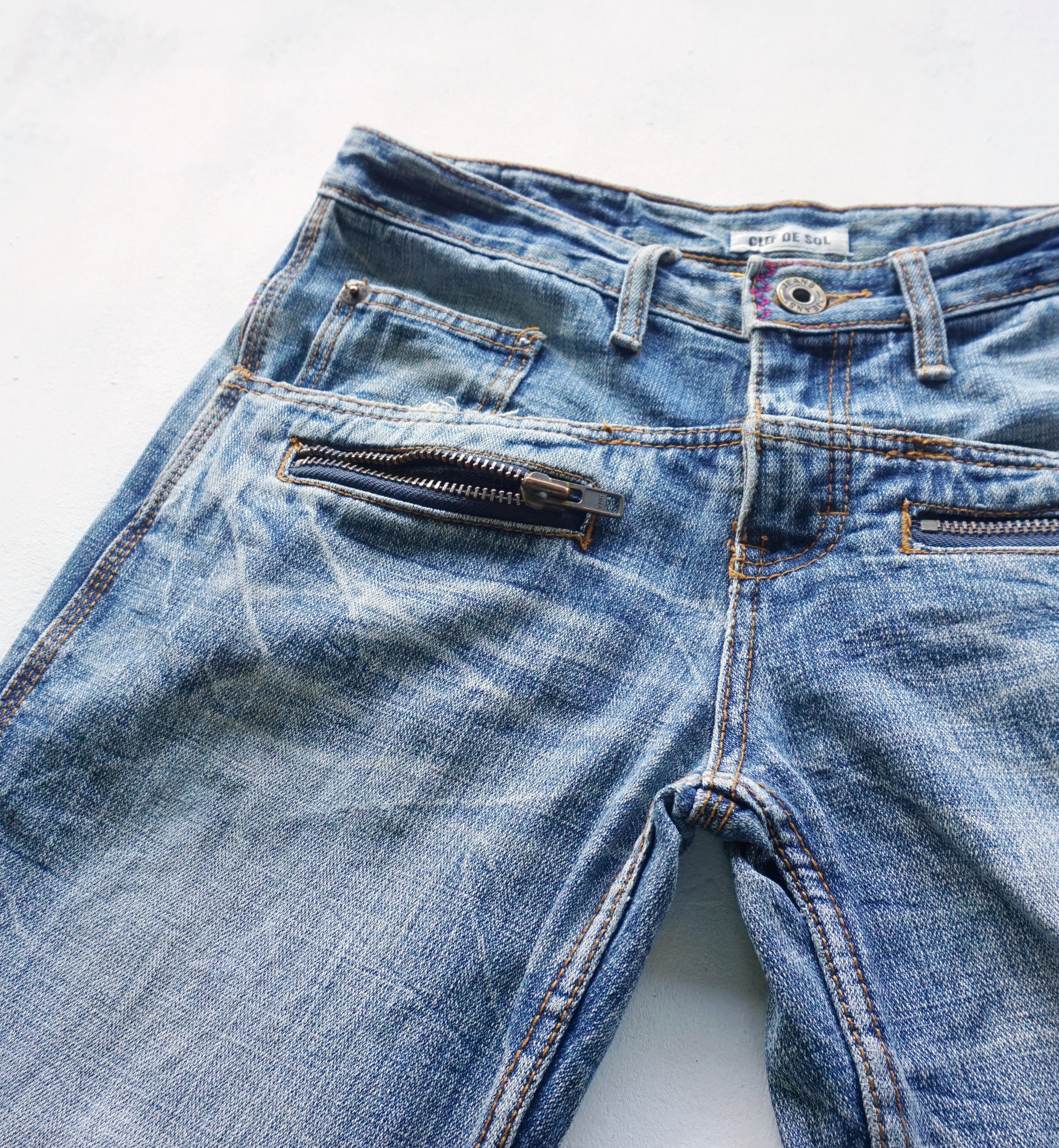 Japanese Brand CLEF DE SOL Multi-Pockets Jeans Size 30" / US 8 / IT 44 - 6 Thumbnail