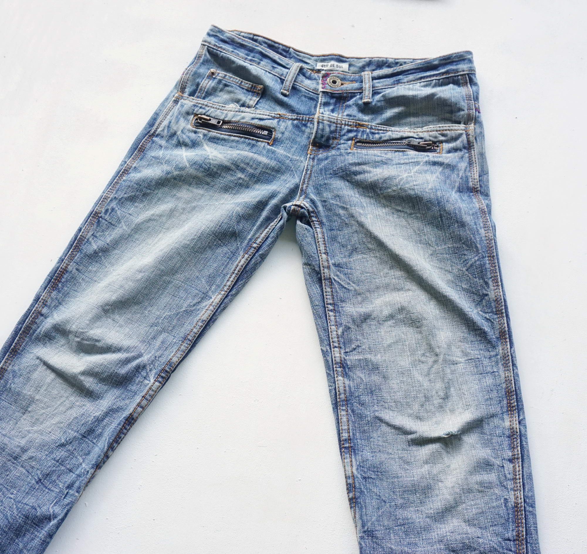Japanese Brand CLEF DE SOL Multi-Pockets Jeans Size 30" / US 8 / IT 44 - 5 Thumbnail