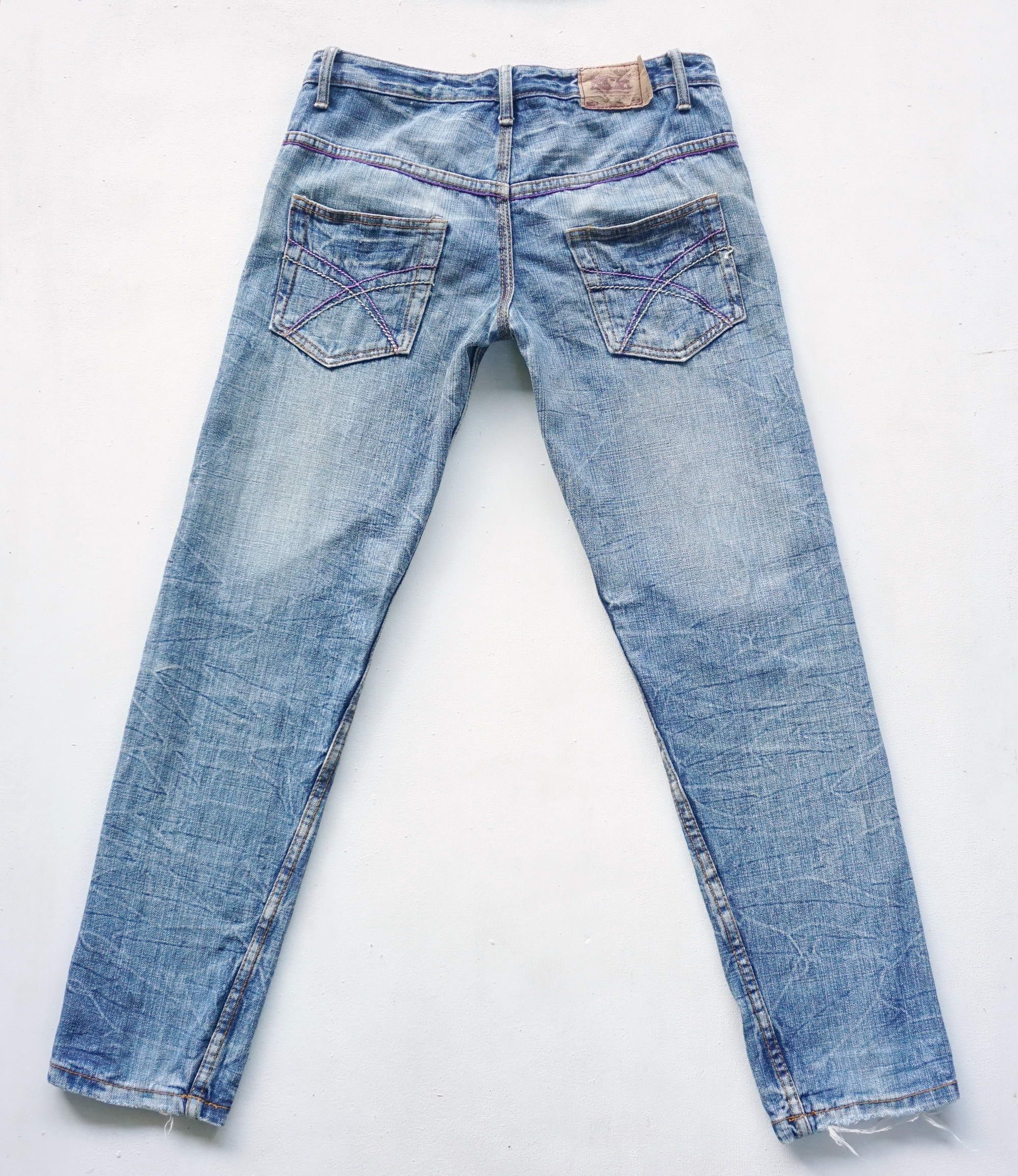 Japanese Brand CLEF DE SOL Multi-Pockets Jeans Size 30" / US 8 / IT 44 - 2 Thumbnail