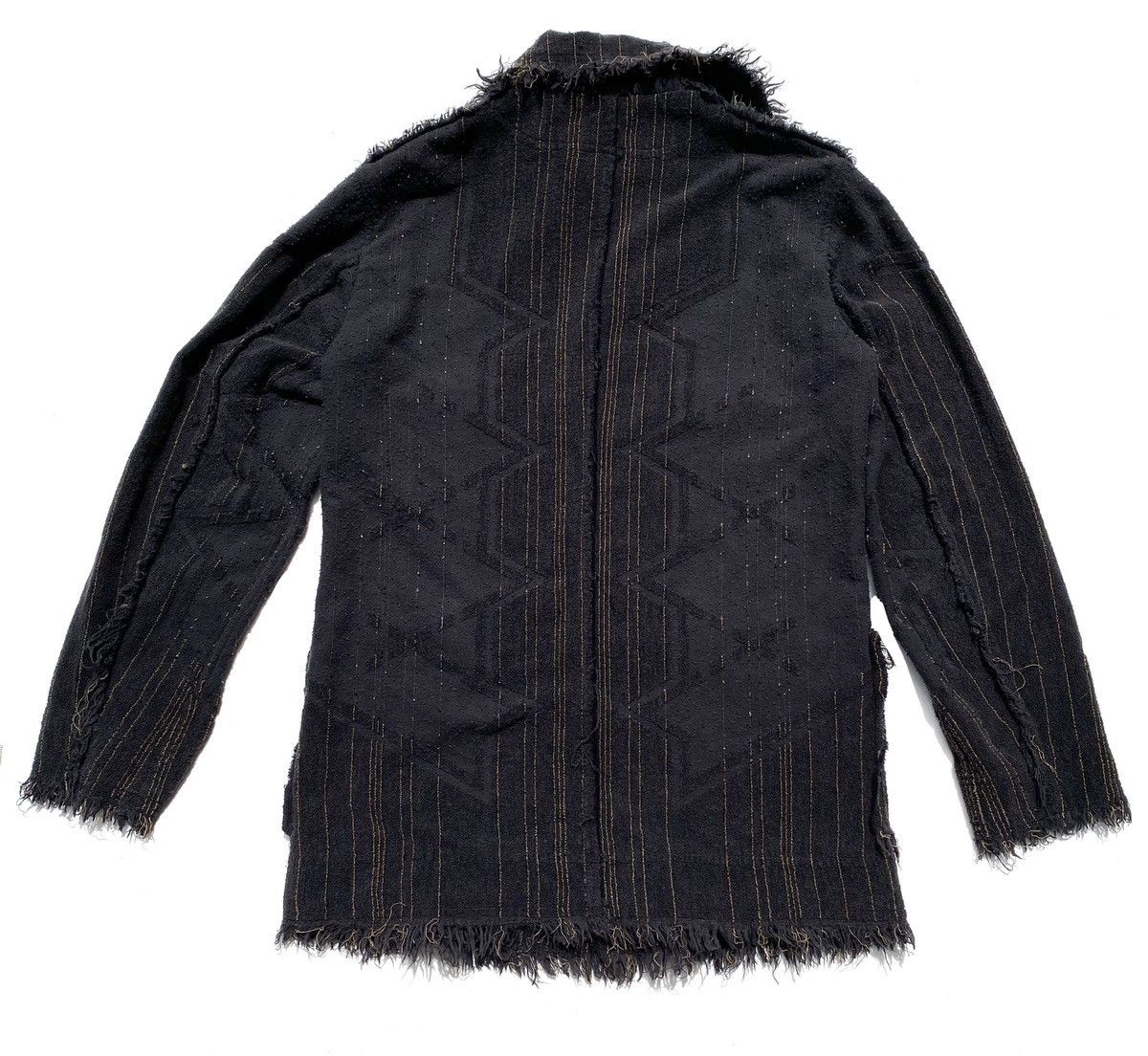 Issey Miyake APOC Wool Fray Jacket Blazer Size US L / EU 52-54 / 3 - 5 Thumbnail