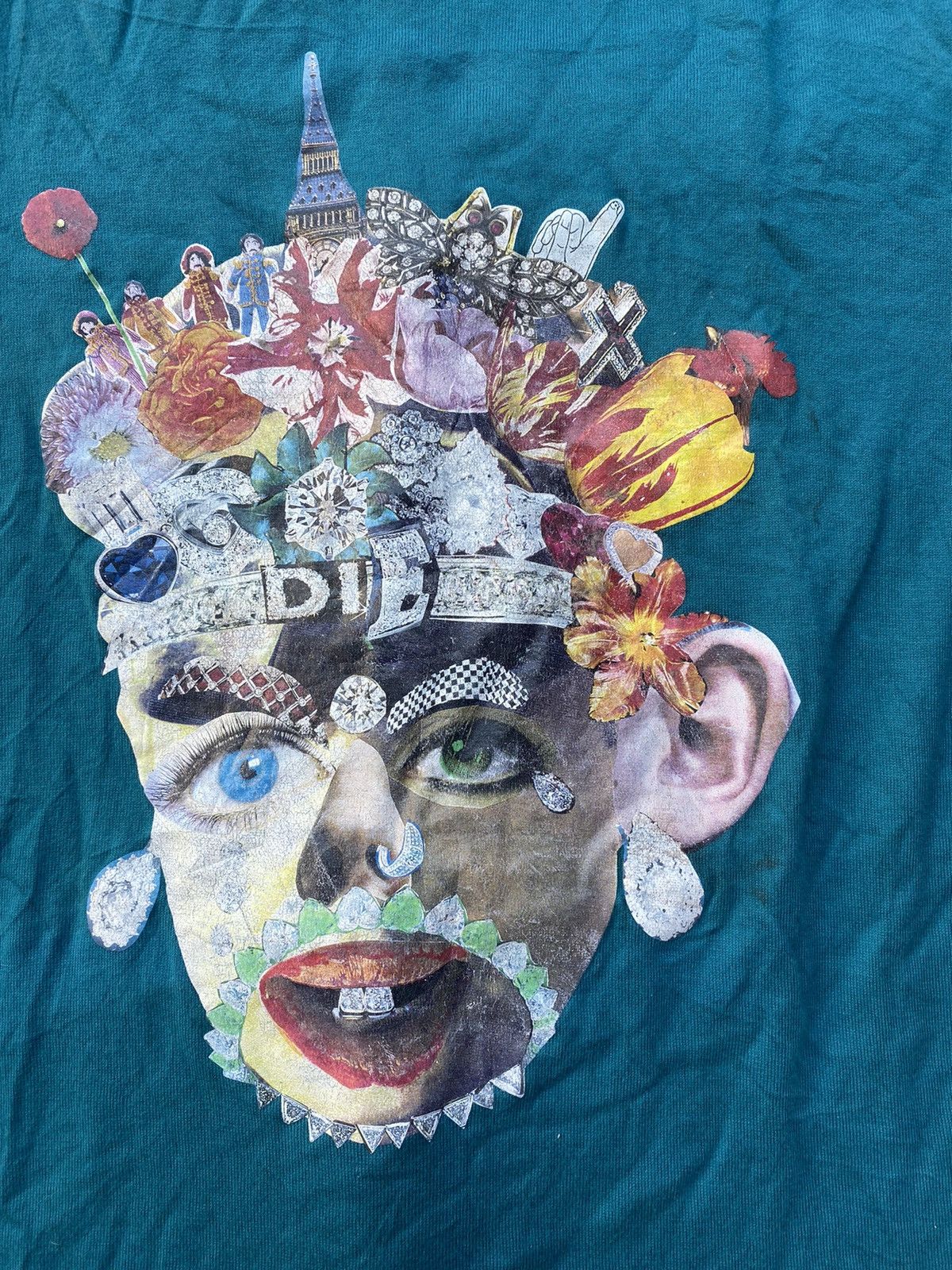 Undercover AW01 D.A.V.F. Face Collage T Shirt | Grailed