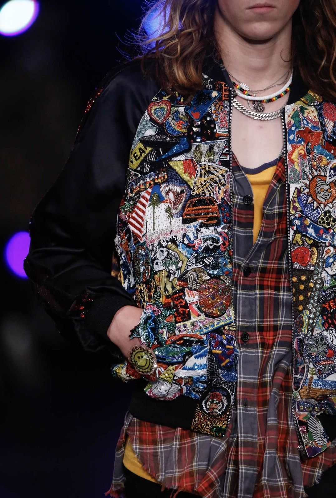 Saint Laurent Paris *MYTH* Saint Laurent Paris SS16 Sequin Souvenir Jacket Size US M / EU 48-50 / 2 - 2 Thumbnail
