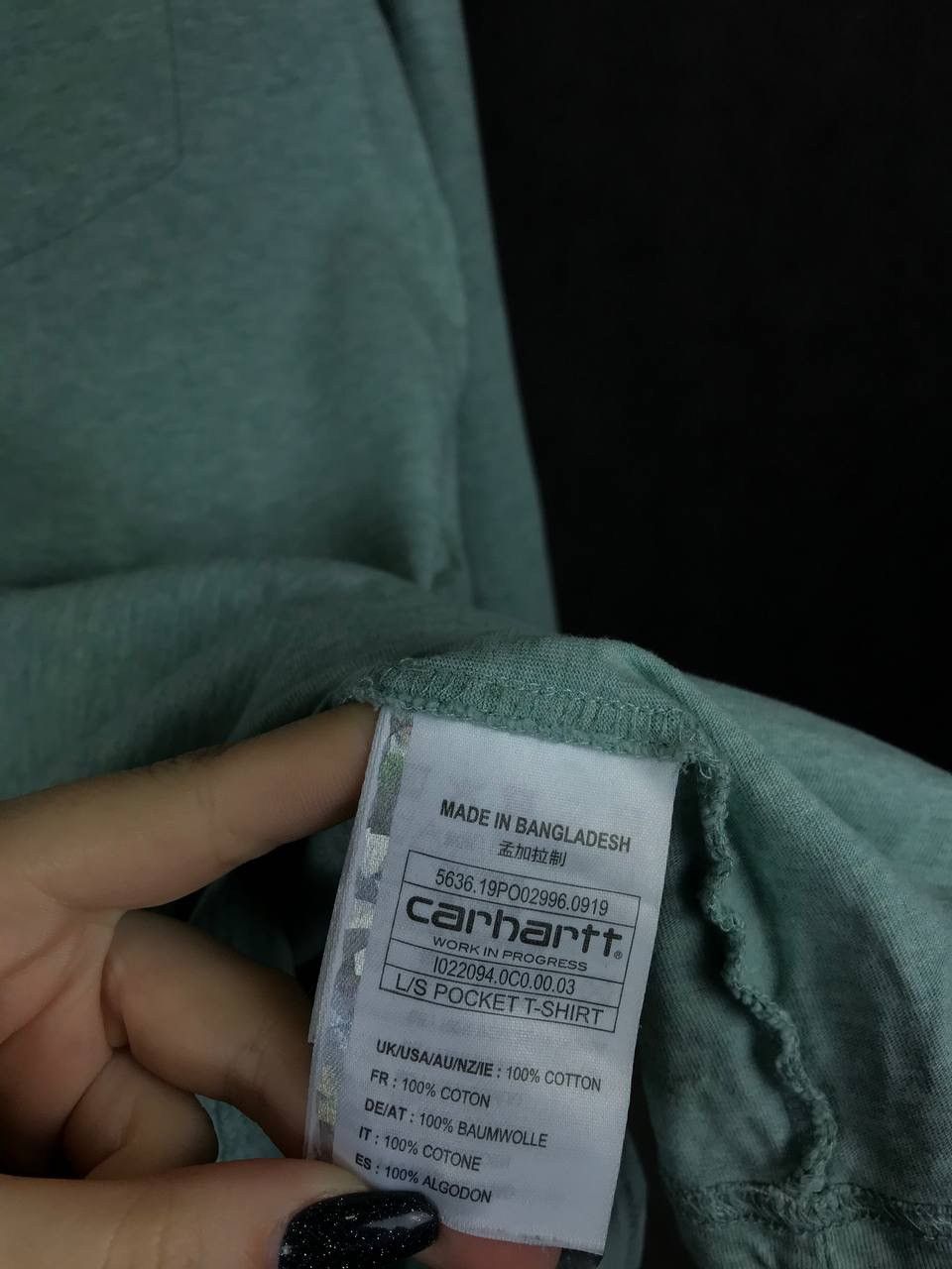 Carhartt Carhartt WIP streetwear pocket t-shirt longsleeve Size US M / EU 48-50 / 2 - 6 Thumbnail