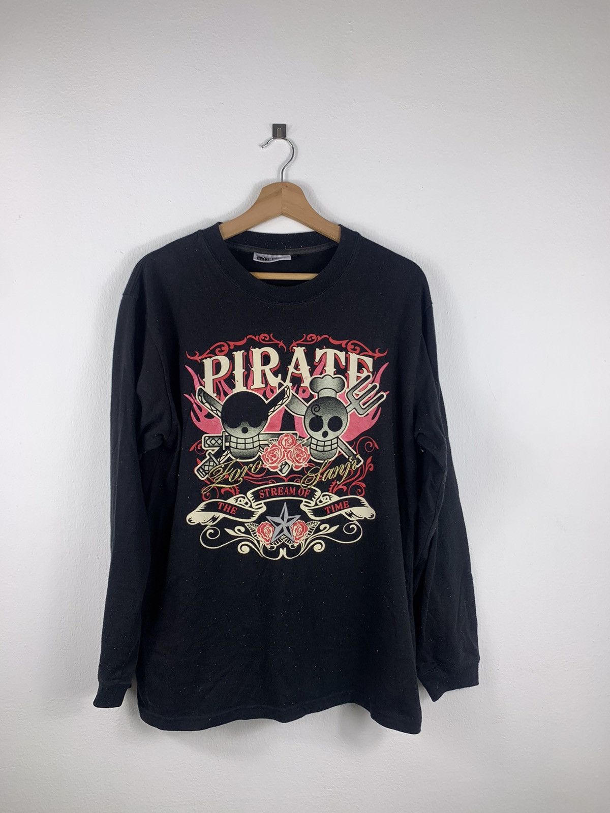 Anime × One Piece × Vintage Vintage One Piece Pirate Logo Long Sleeve TShirt Size US L / EU 52-54 / 3 - 1 Thumbnail