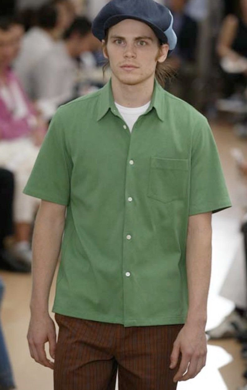 トップス 03SS JUNYA WATANABE MAN Rasta Star Polo Junya Watanabe SS03 Runway Junya Watanabe Rasta Man Shirt
