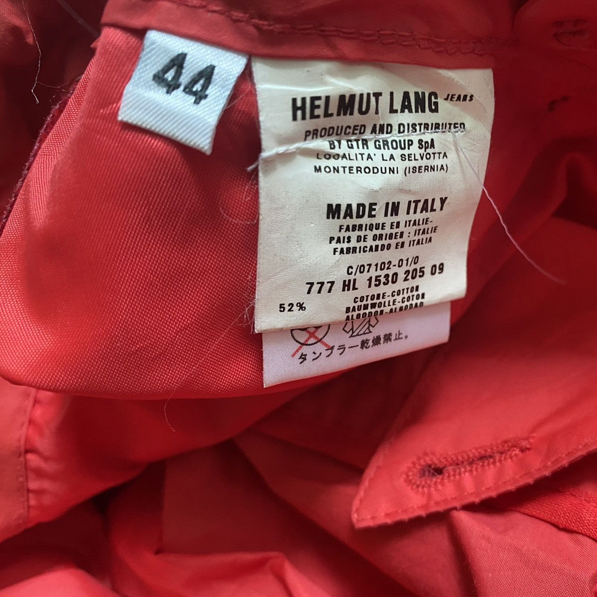 Helmut Lang Helmut Lang Archive Red Nylon Drawstring Pants Size US 30 / EU 46 - 4 Thumbnail