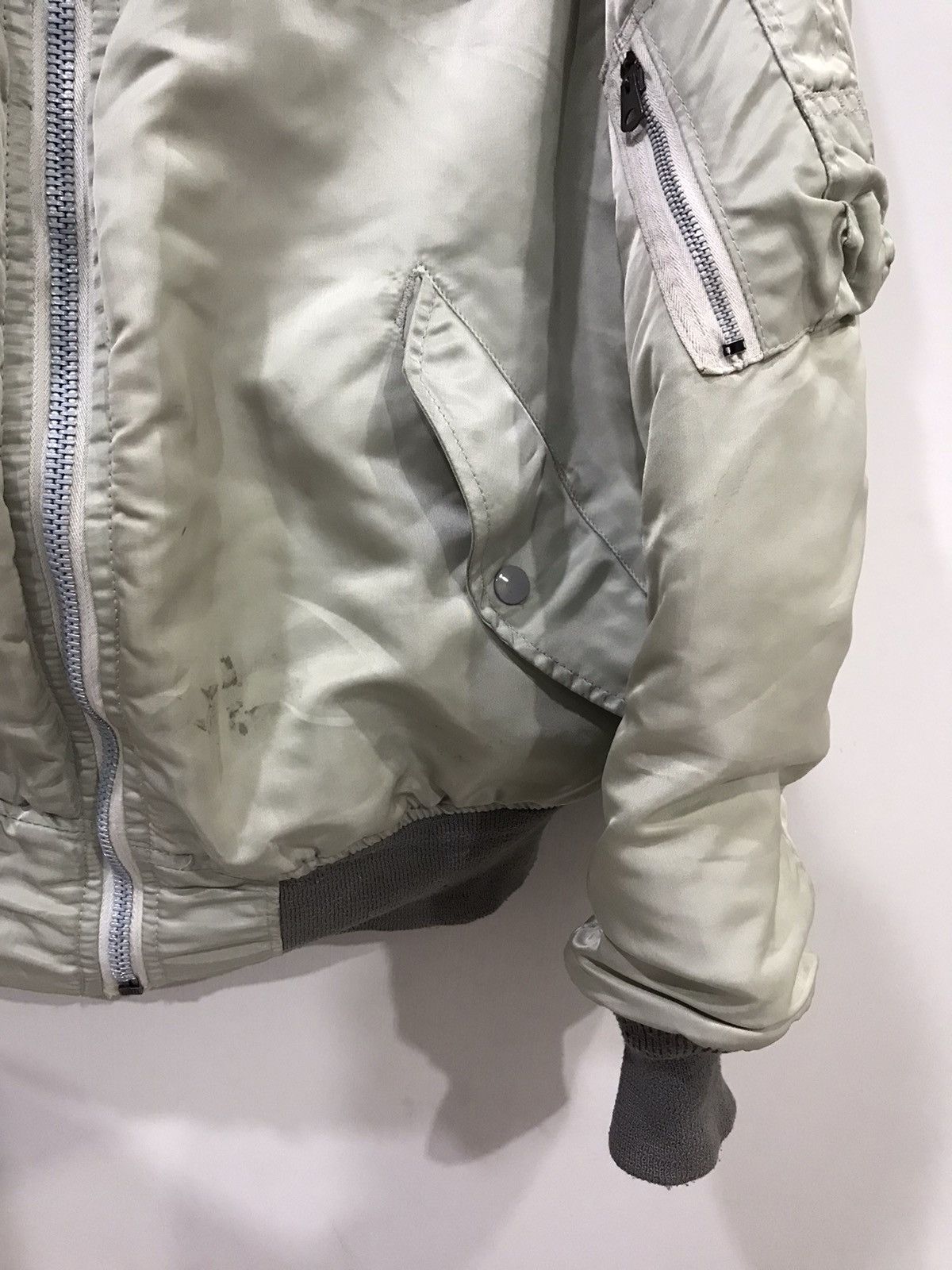 Avirex × Vintage Vintage 80s AVIREX USA EMAR Zipper Spell Out Flight Jacket Size US M / EU 48-50 / 2 - 7 Thumbnail