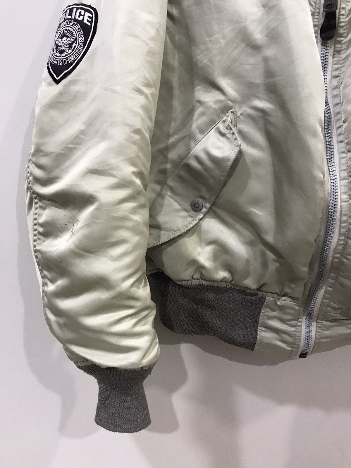 Avirex × Vintage Vintage 80s AVIREX USA EMAR Zipper Spell Out Flight Jacket Size US M / EU 48-50 / 2 - 8 Thumbnail