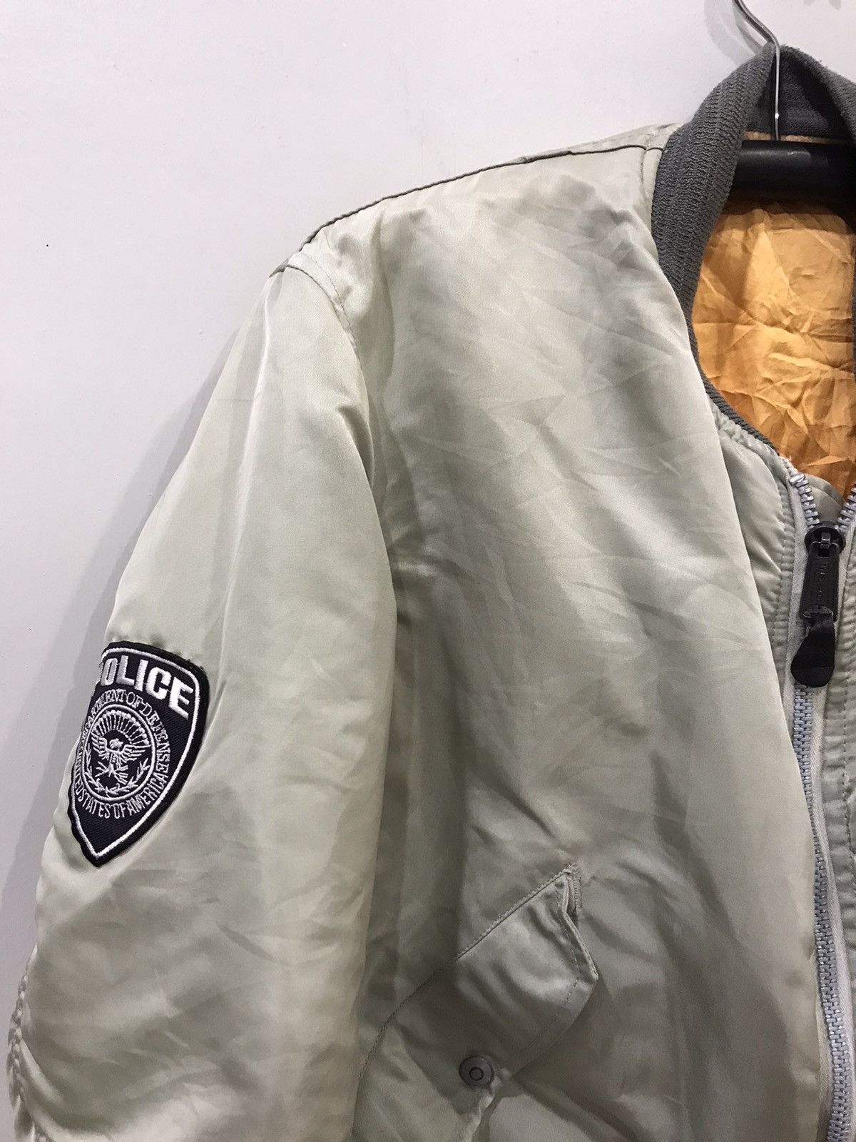 Avirex × Vintage Vintage 80s AVIREX USA EMAR Zipper Spell Out Flight Jacket Size US M / EU 48-50 / 2 - 6 Thumbnail
