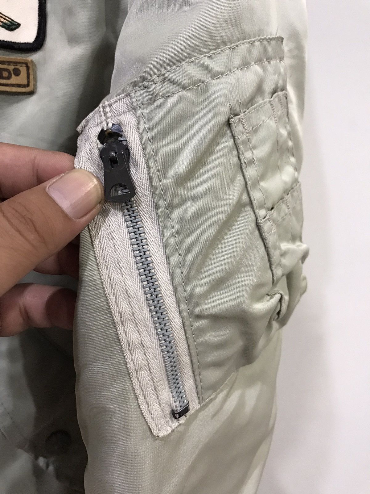 Avirex × Vintage Vintage 80s AVIREX USA EMAR Zipper Spell Out Flight Jacket Size US M / EU 48-50 / 2 - 9 Thumbnail