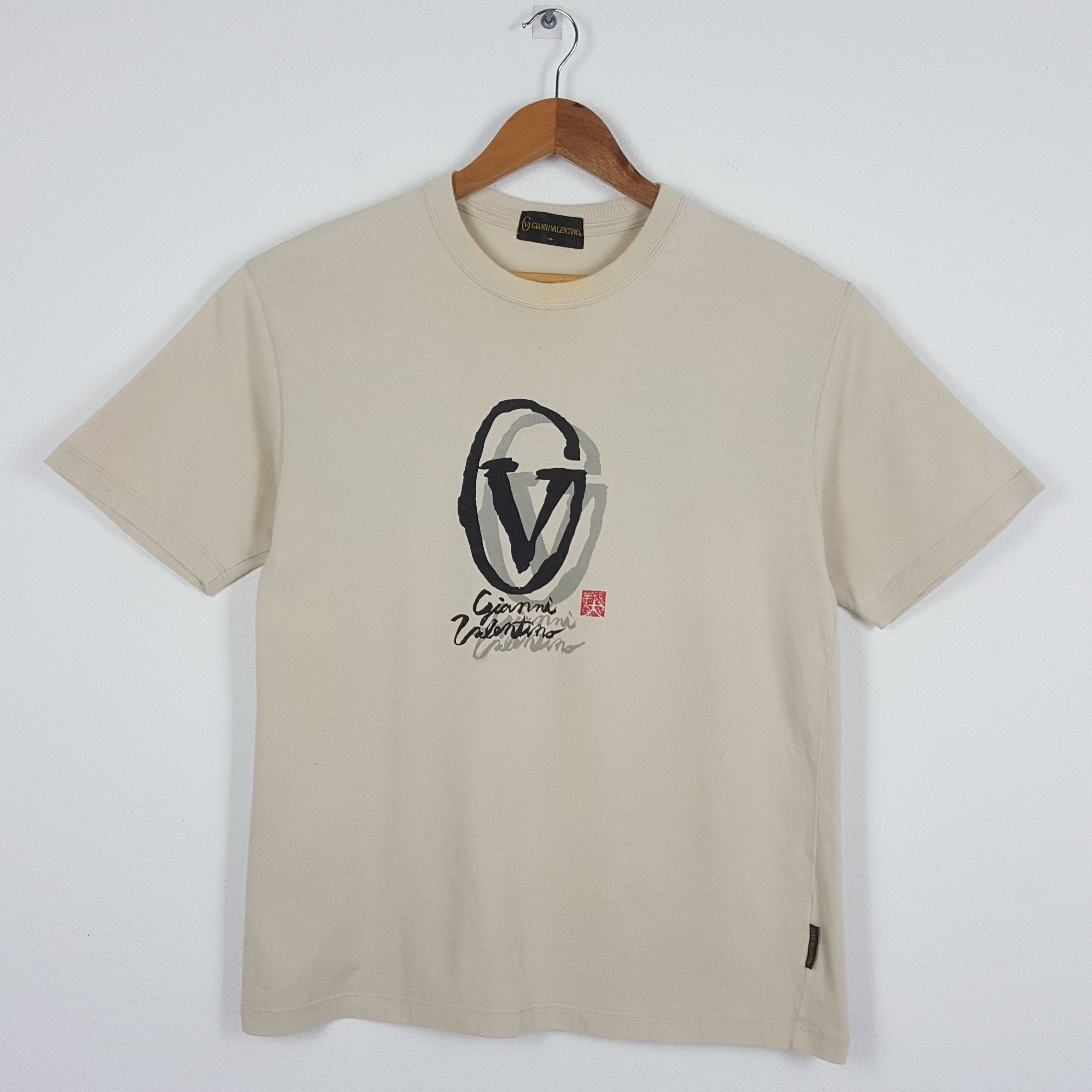 Gianni Valentino × Valentino × Vintage Vintage GIANNI VALENTINO Spell Out Japanese Style t-shirt Size US M / EU 48-50 / 2 - 1 Thumbnail